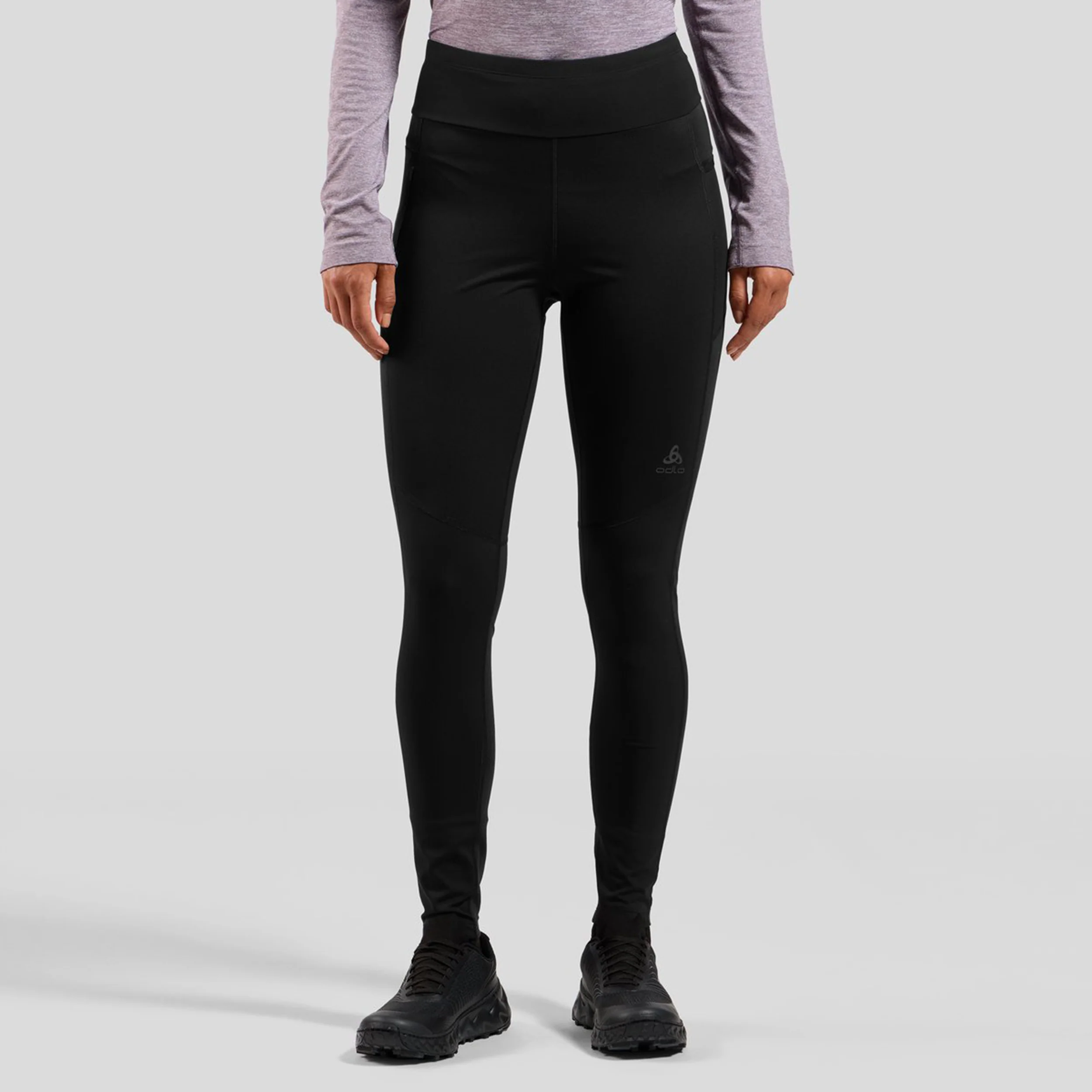 Zeroweight Warm Lauftight Damen-Schwarz - Image 3