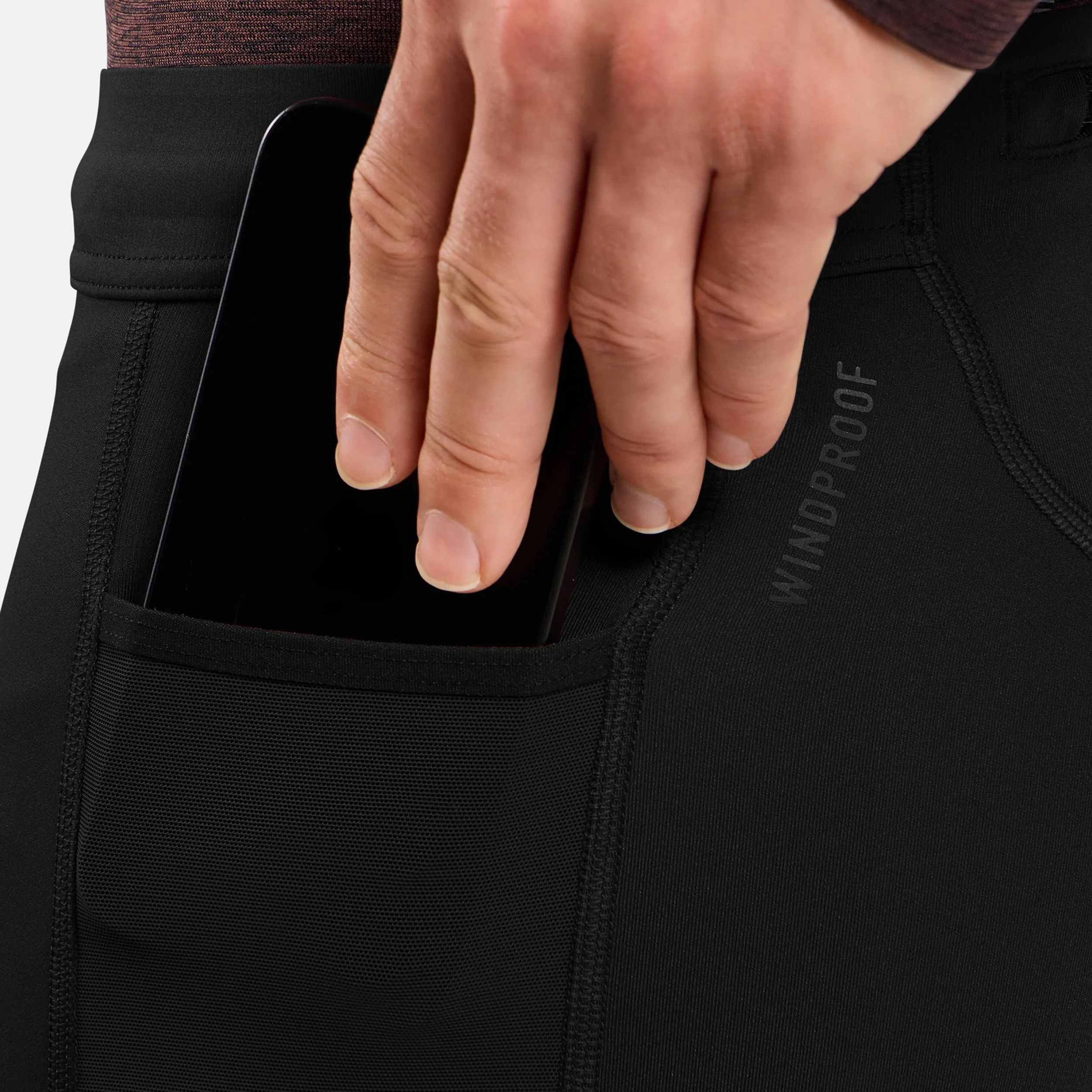 Zeroweight Warm Lauftight Herren-Schwarz - Image 8