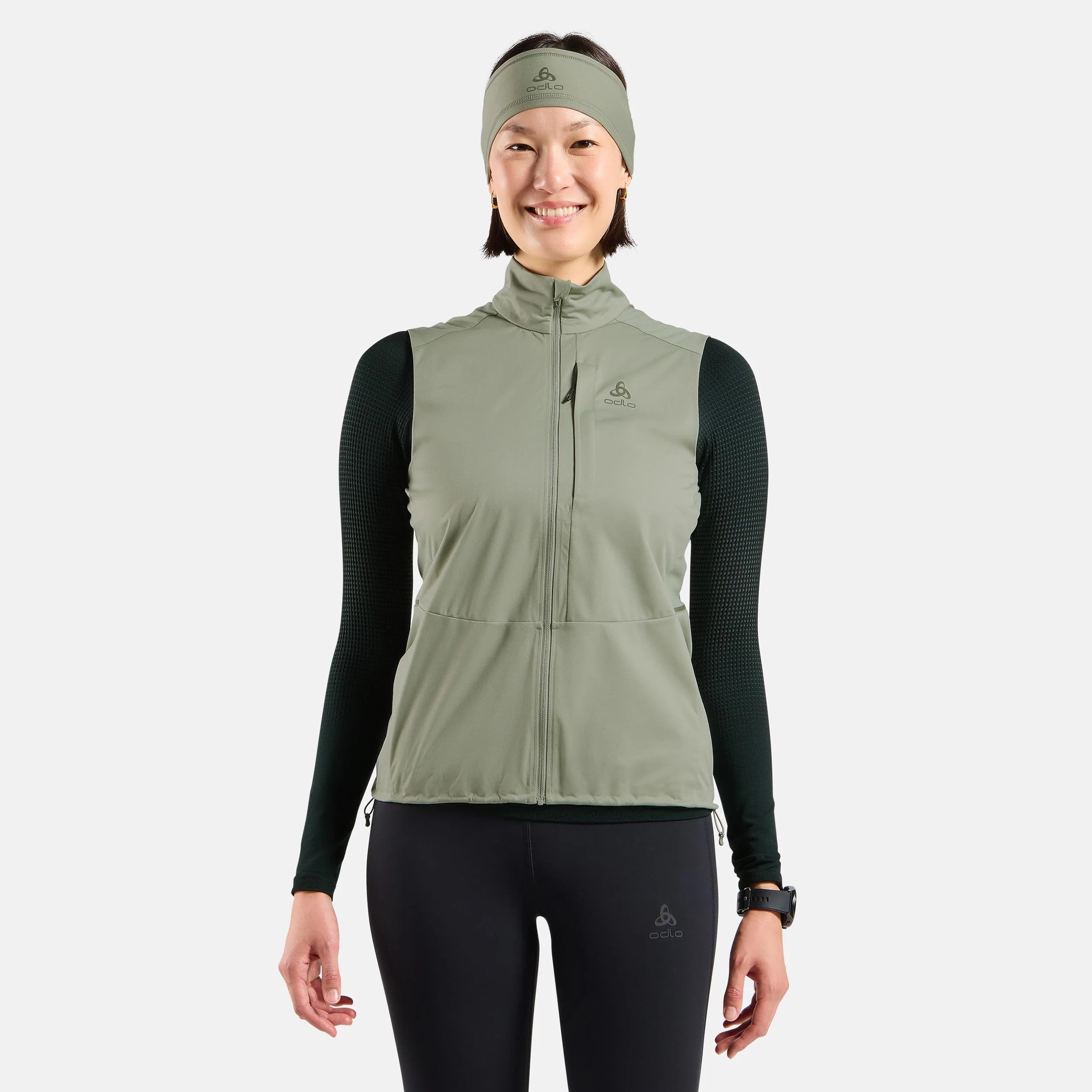 Zeroweight Warm Laufweste Damen-Oliv - Image 3