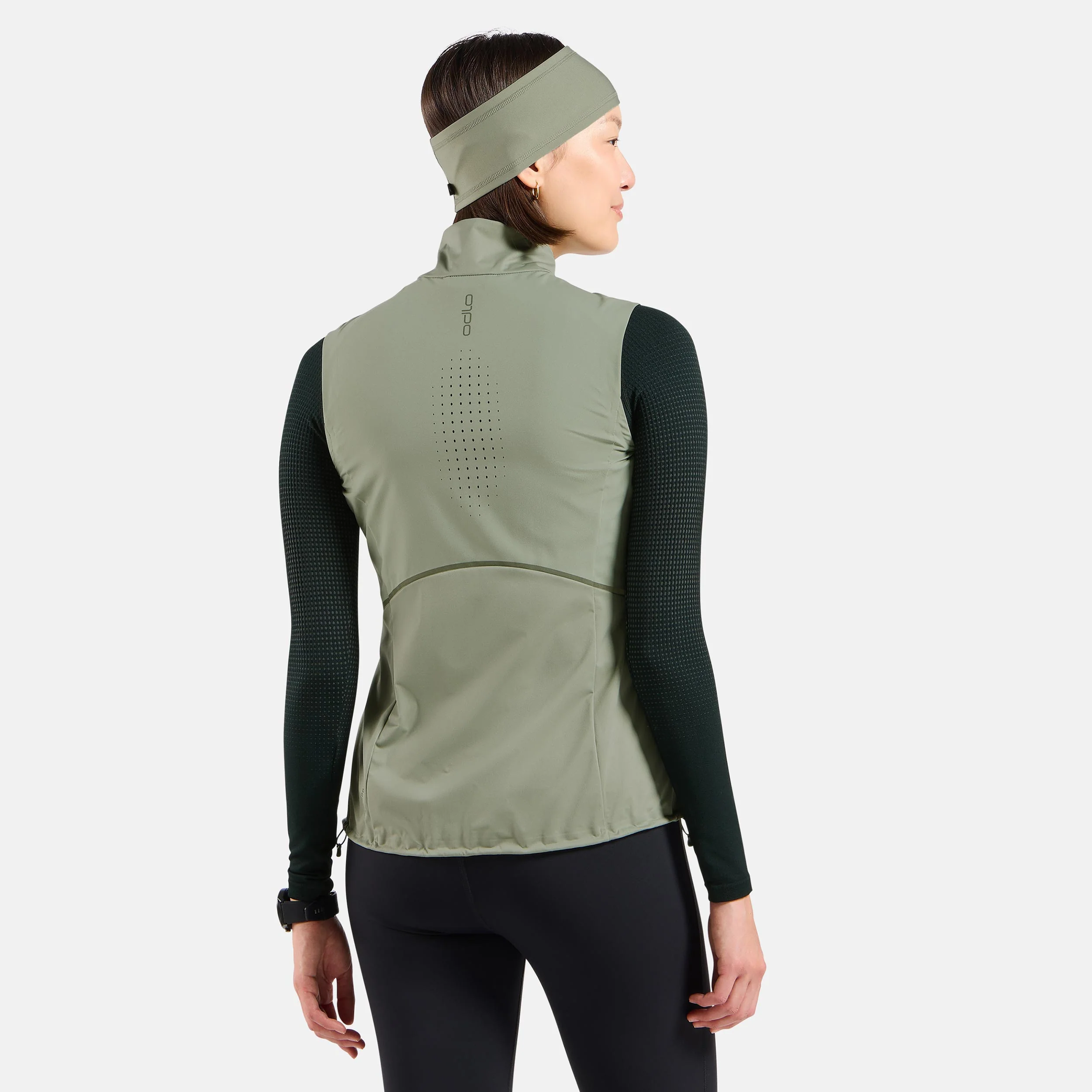 Zeroweight Warm Laufweste Damen-Oliv - Image 4