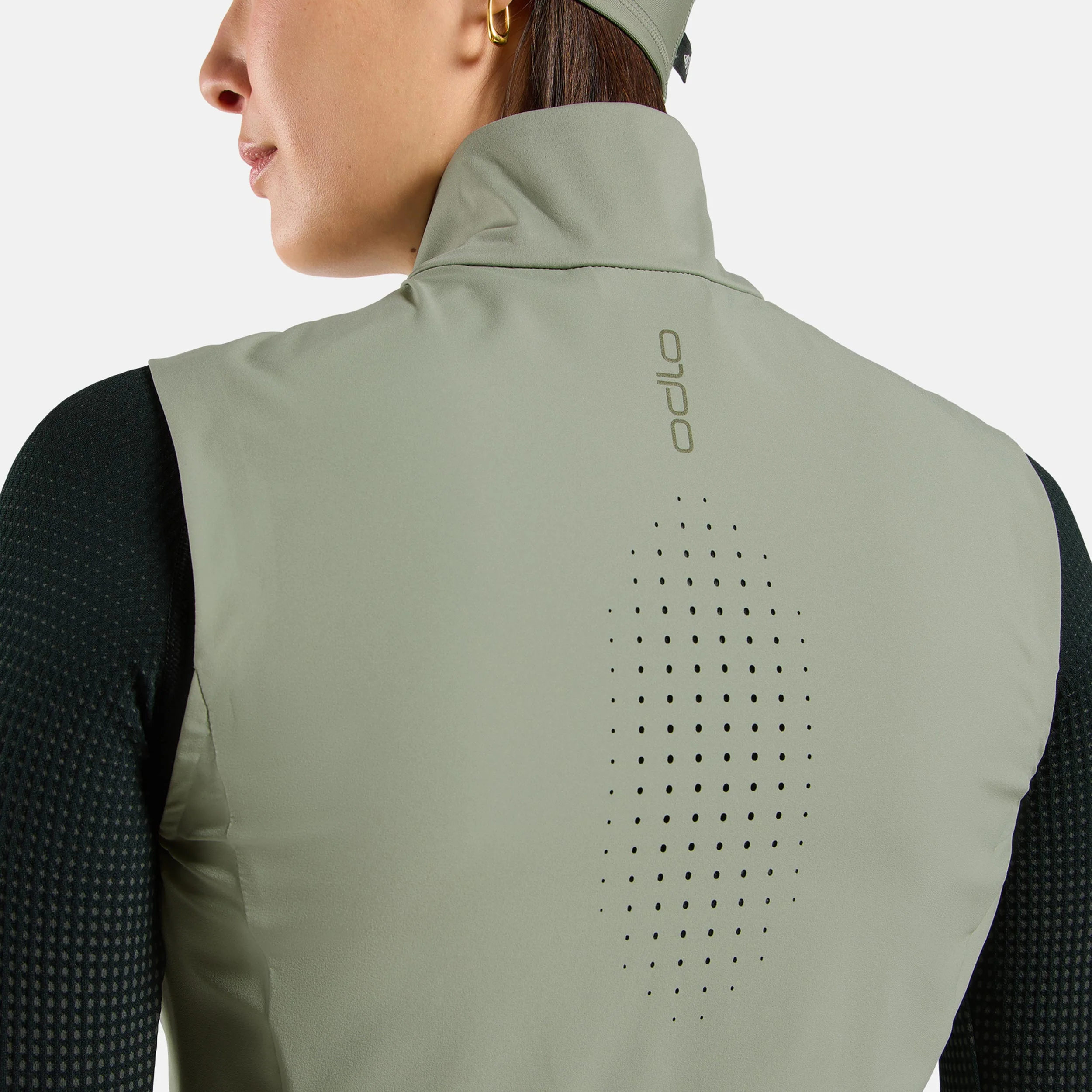 Zeroweight Warm Laufweste Damen-Oliv - Image 5