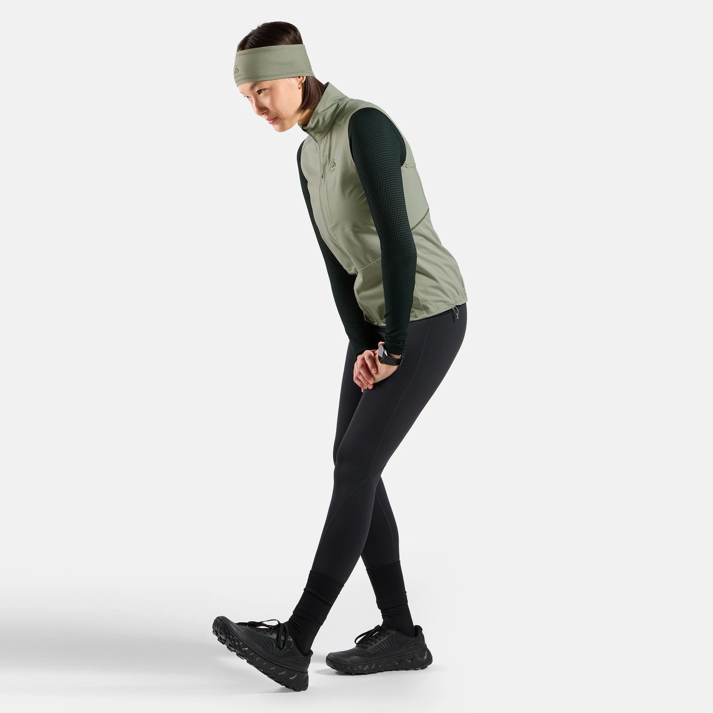 Zeroweight Warm Laufweste Damen-Oliv - Image 7