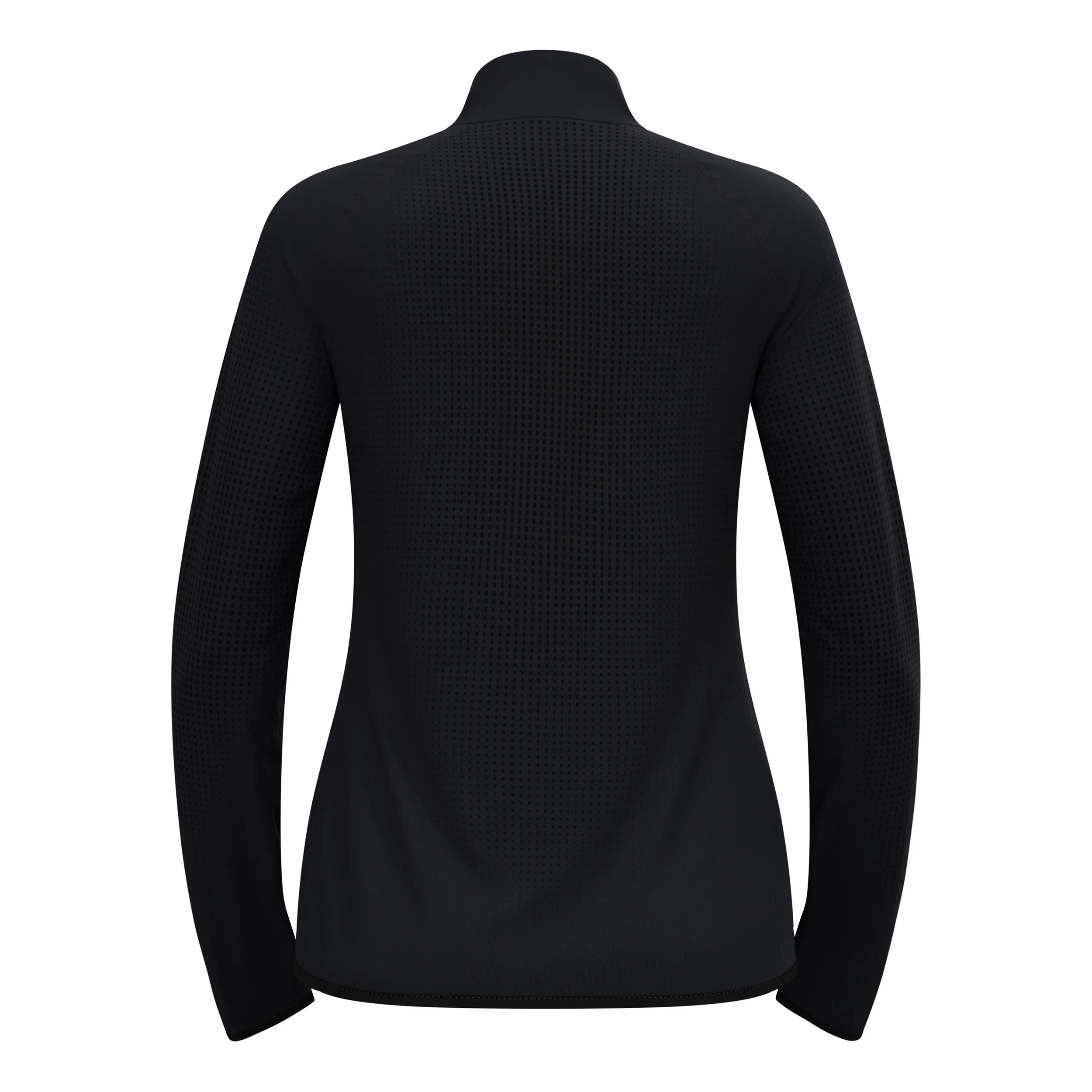 Zeroweight Warm Mid Layer 1/2 Zip Laufshirt Damen-Schwarz - Image 2