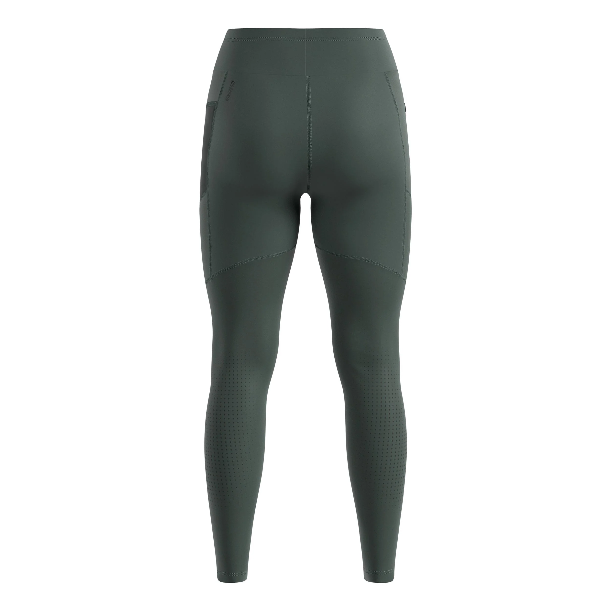 Zeroweight Warm Reflective Lauftight Damen-Oliv - Image 2