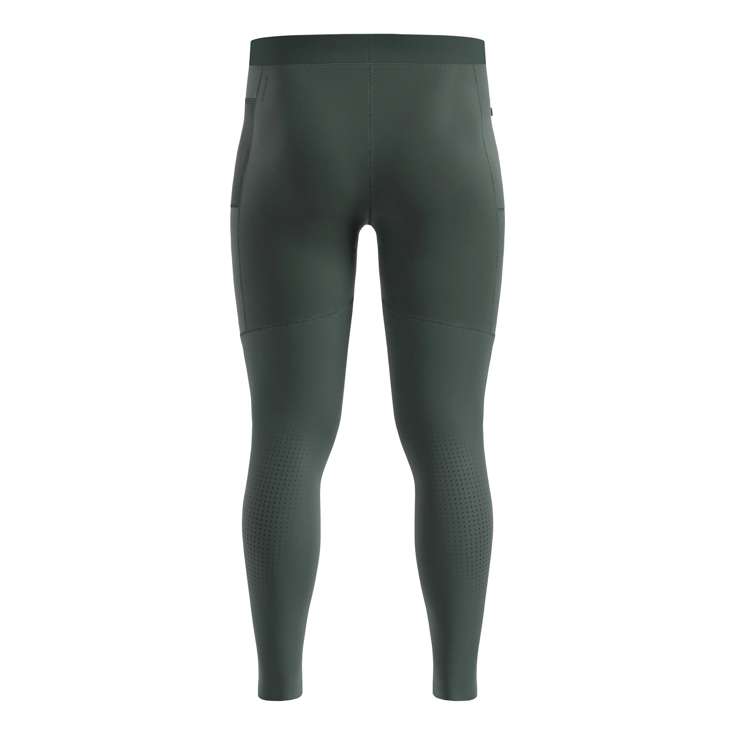 Zeroweight Warm Reflective Lauftight Herren-Oliv - Image 2