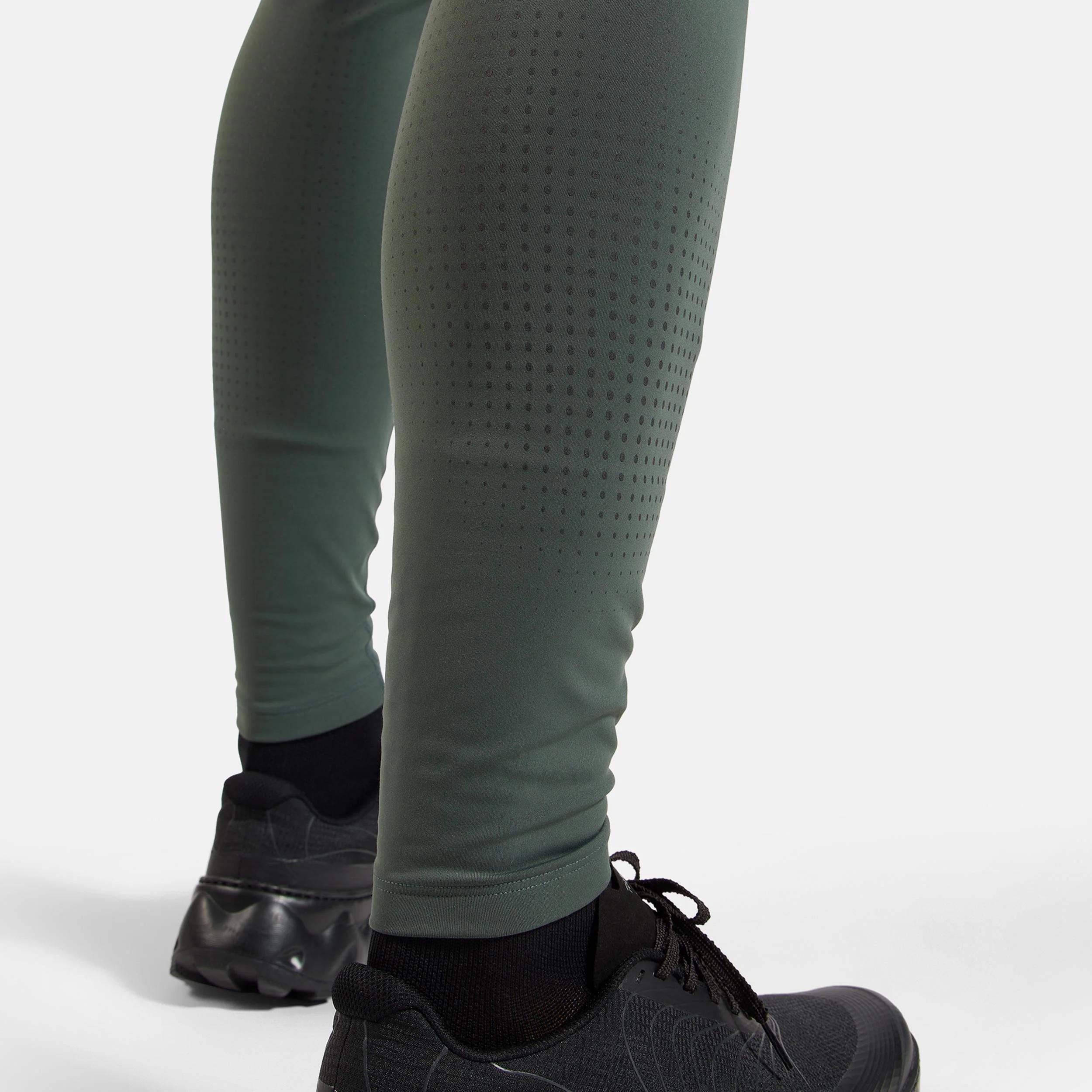 Zeroweight Warm Reflective Lauftight Herren-Oliv - Image 8
