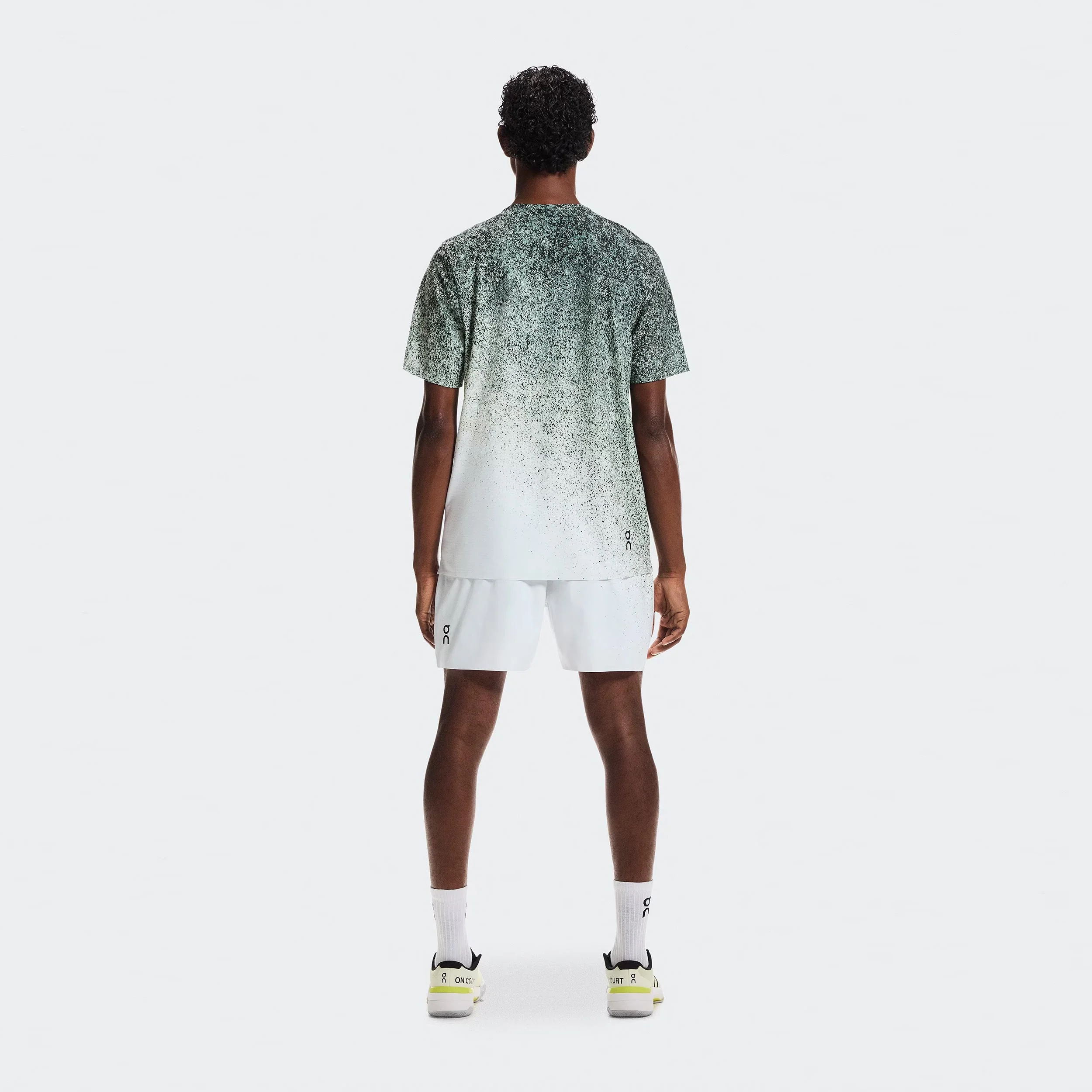 5" Court Fade Shorts Herren - grün, weiß - Image 3