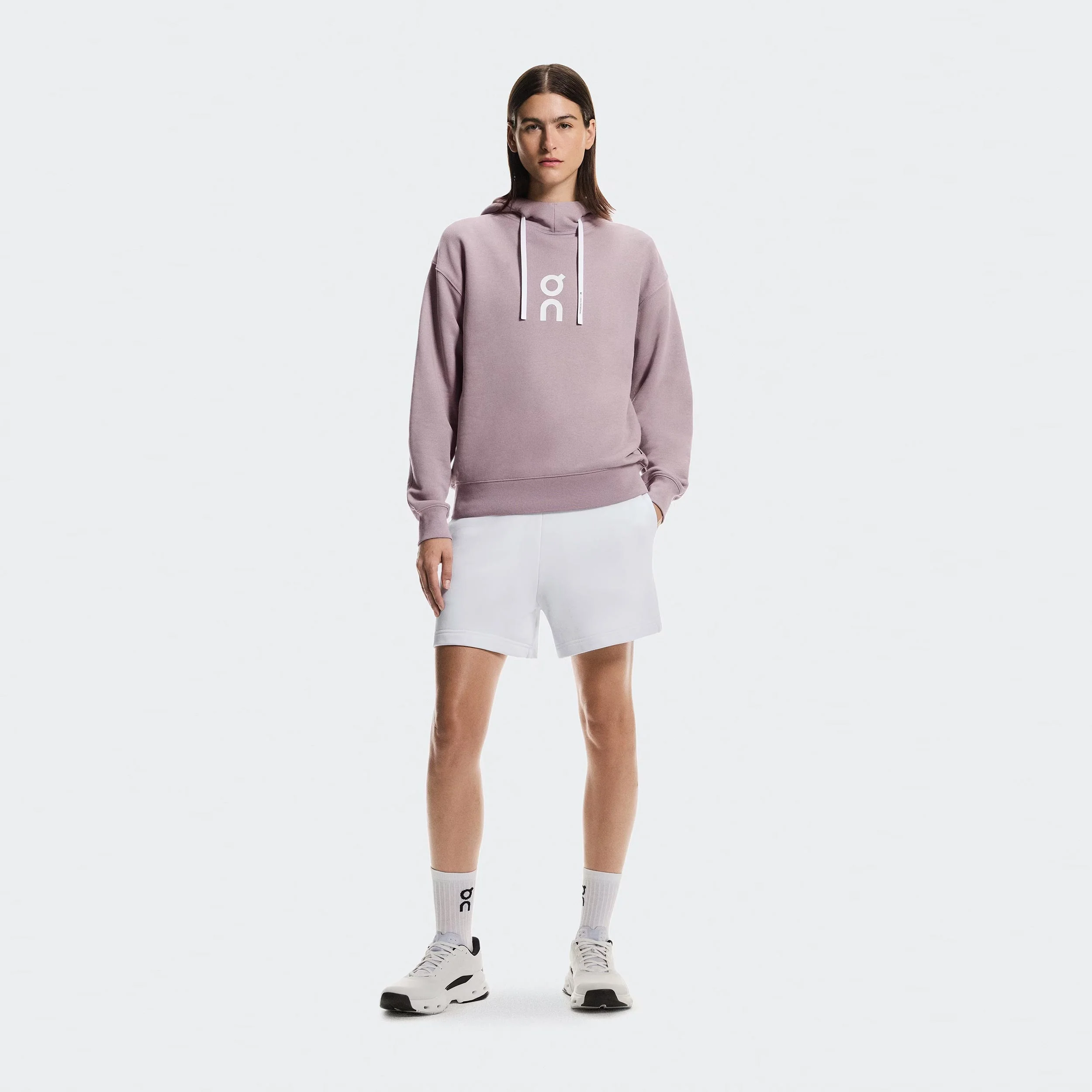 Club Hoody Damen - mauve, weiß - Image 2