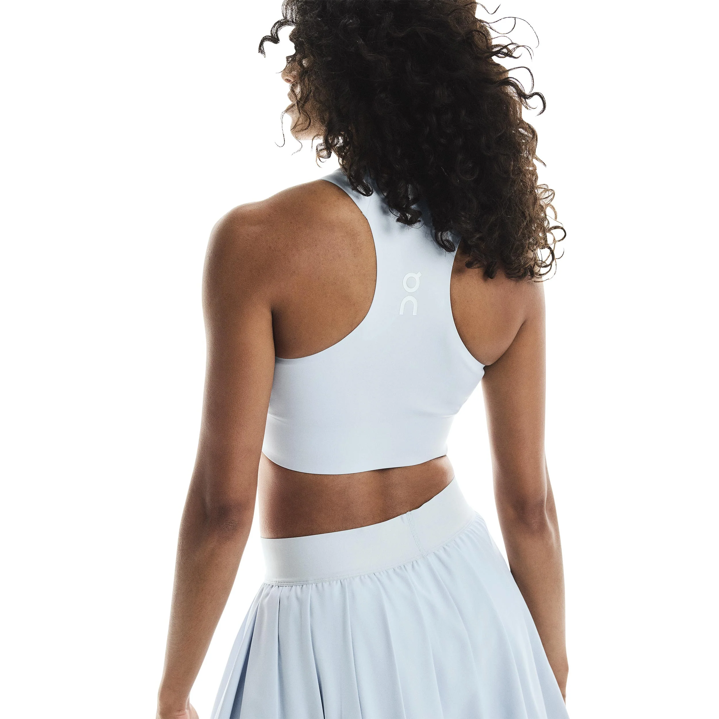 Court Crop Tank-Top Damen-Blaugrau - Image 5