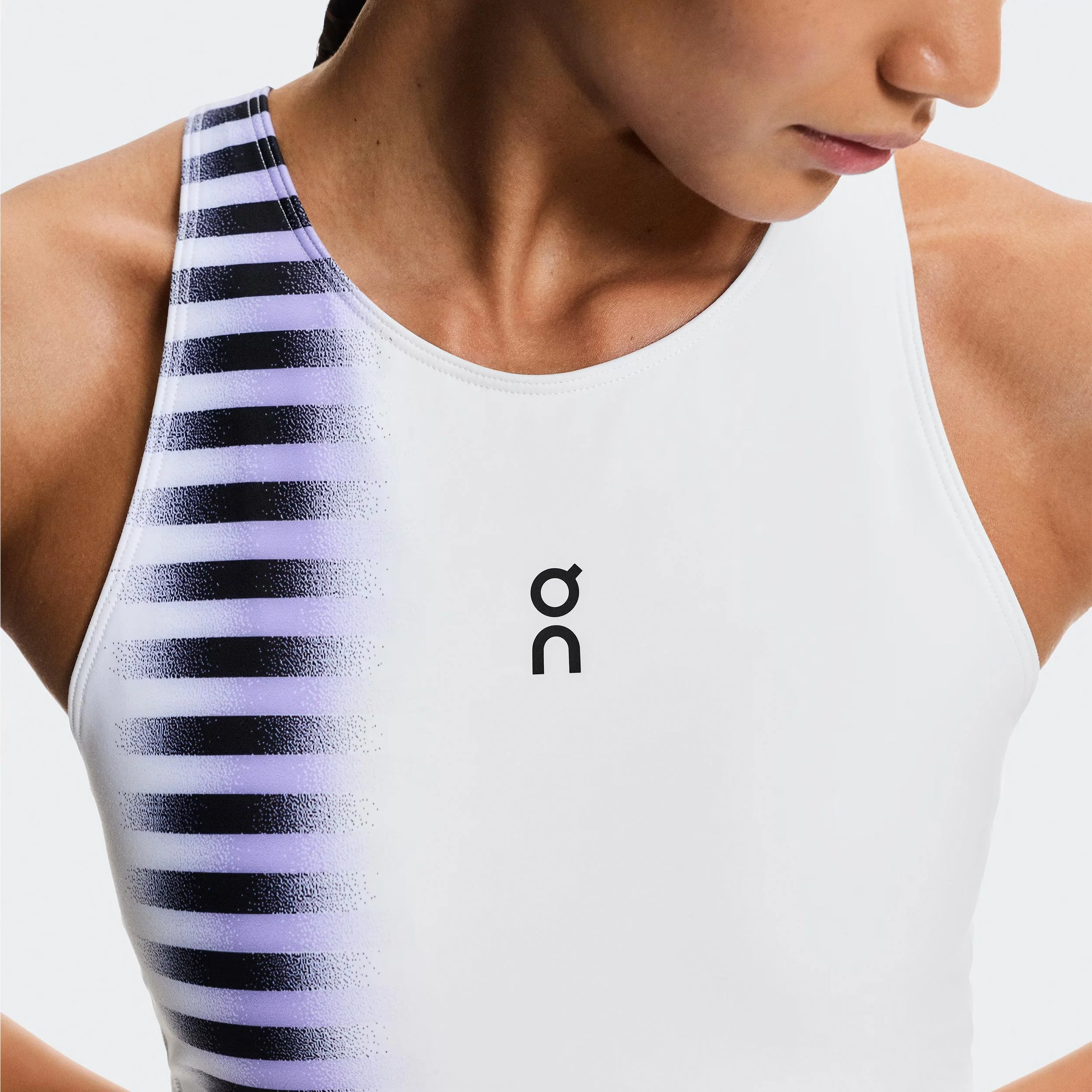 Court Edge Tank-Top Damen - weiß, schwarz - Image 3