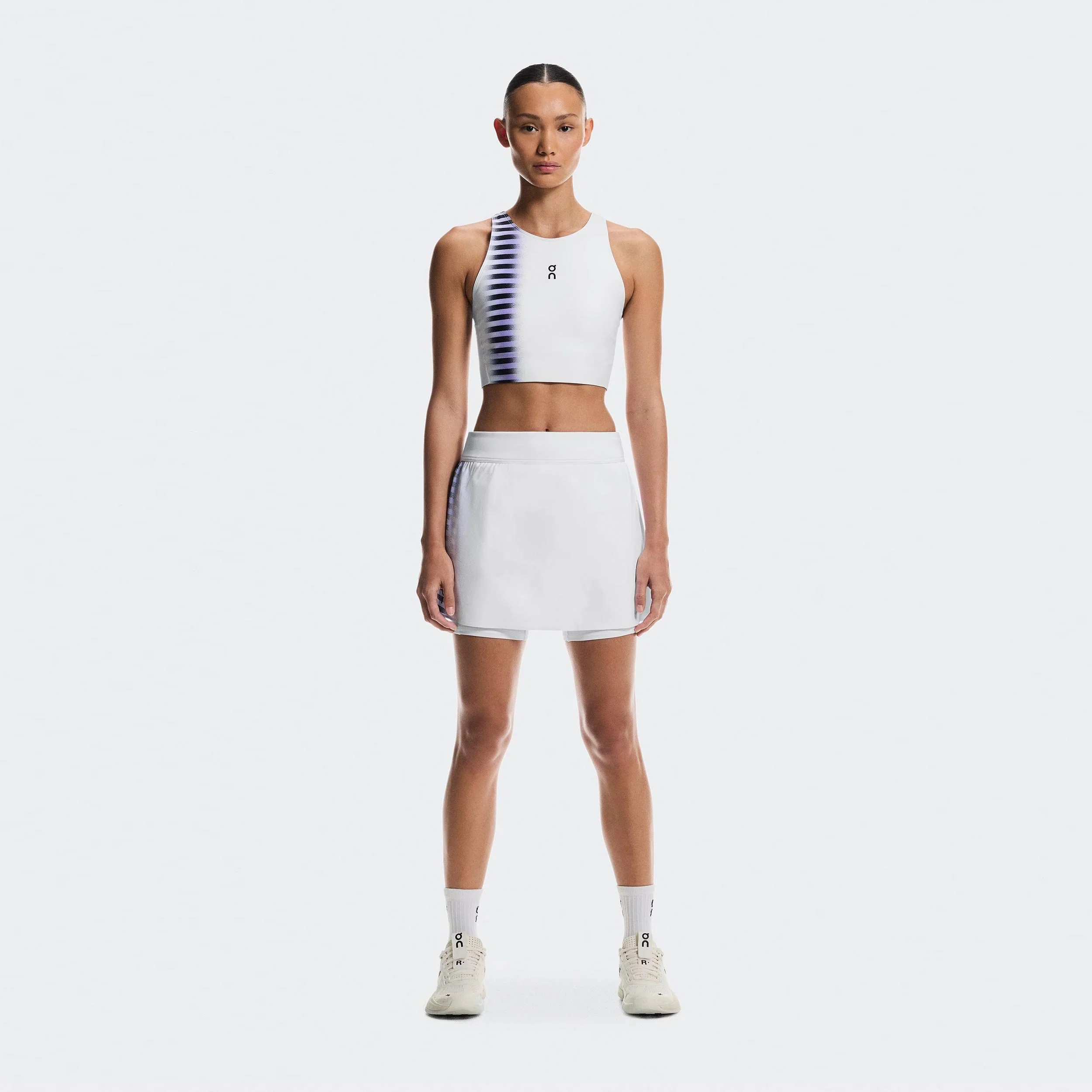 Court Edge Tank-Top Damen - weiß, schwarz - Image 4