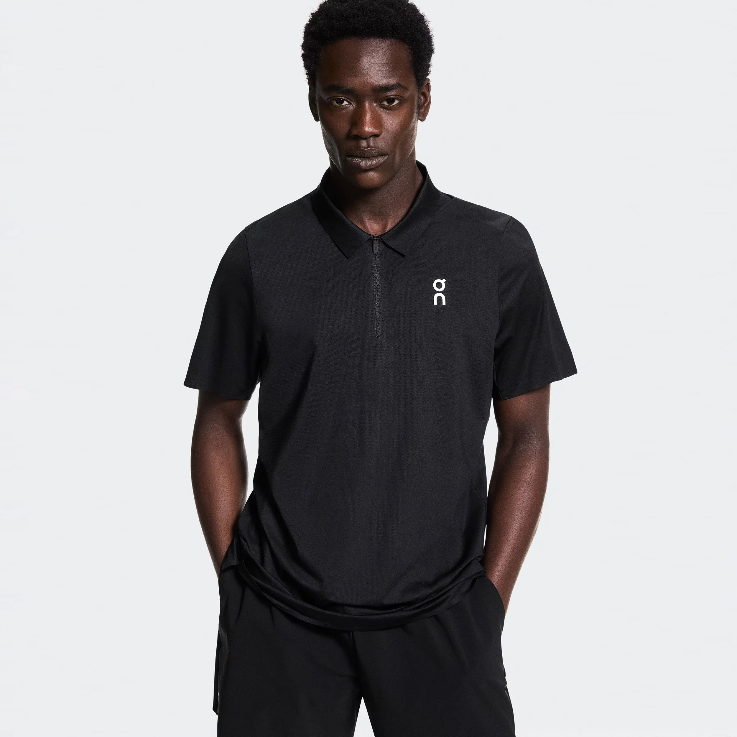 Court Polo Herren - schwarz