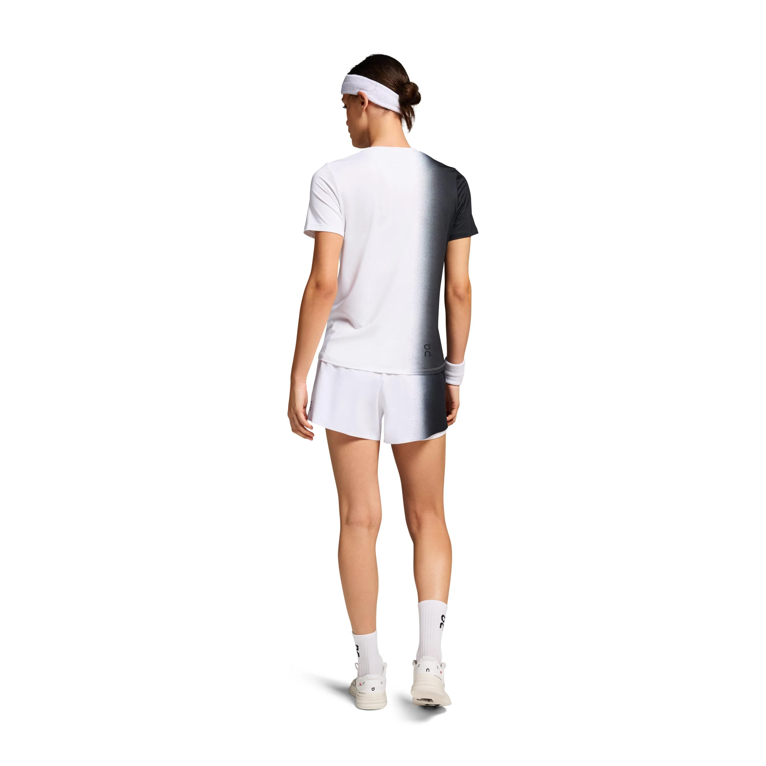 Court Shorts Damen-Schwarz,Weiß - Image 7