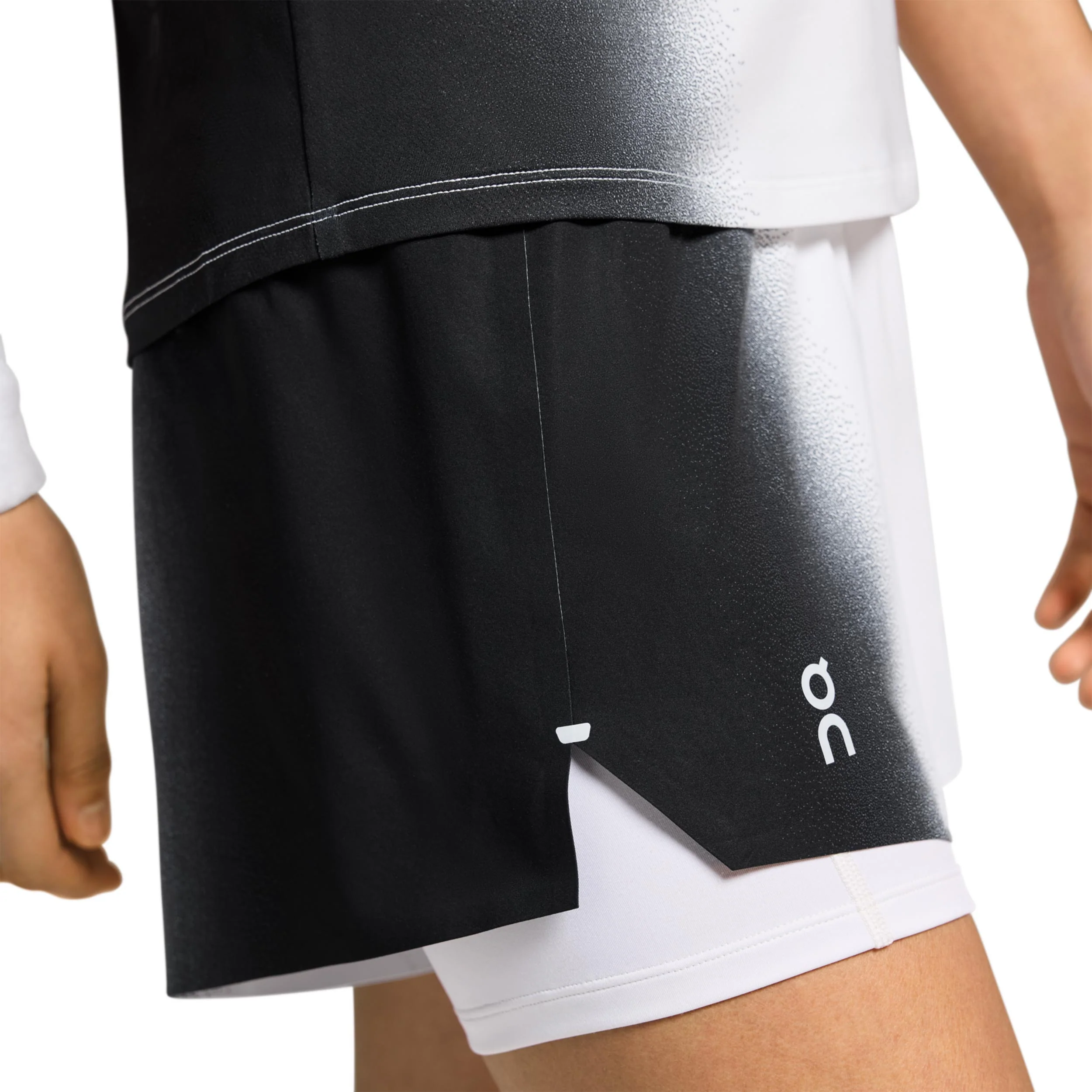 Court Shorts Damen-Schwarz,Weiß - Image 9