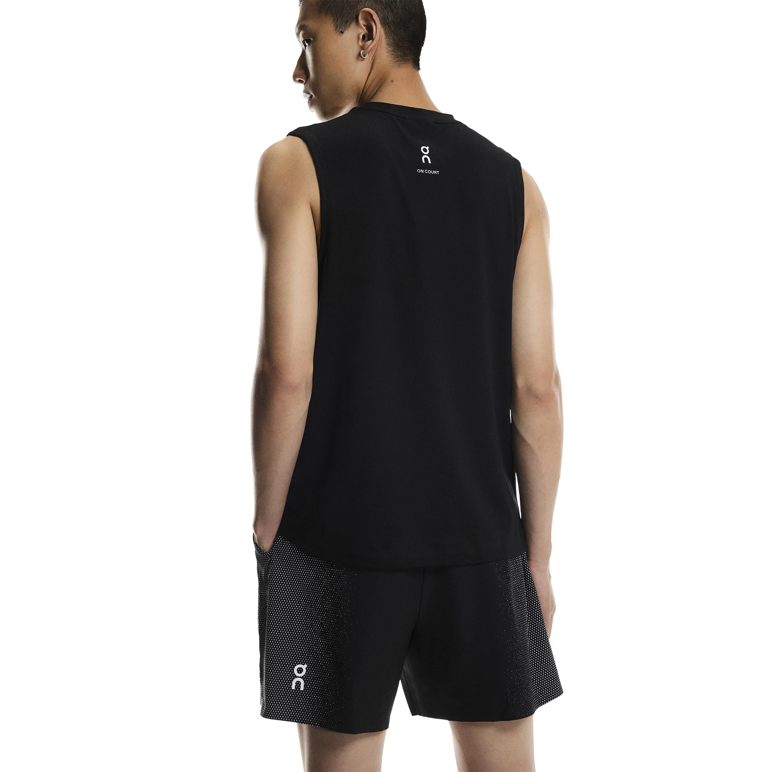 Court Shorts Herren-Schwarz - Image 8