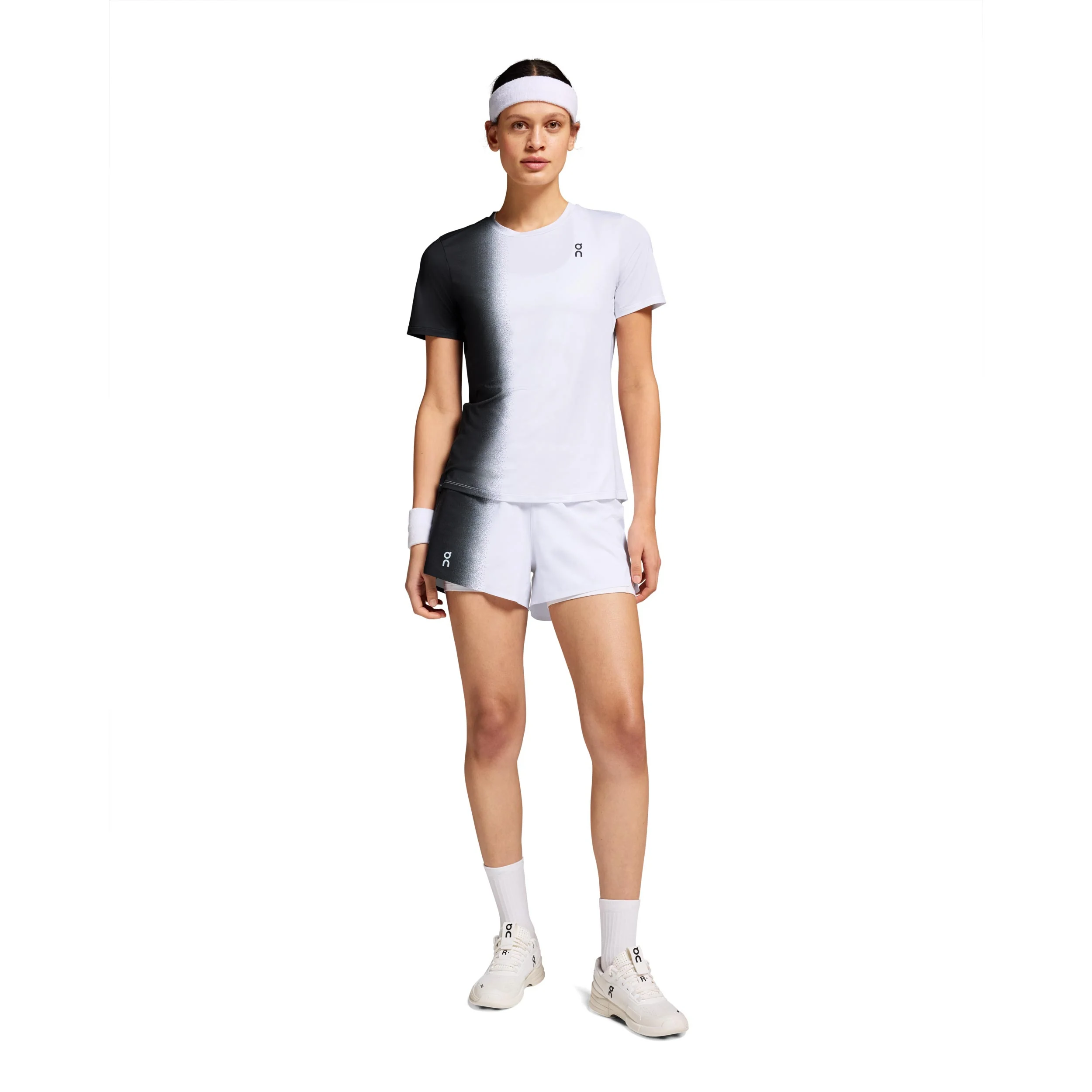 Court T-Shirt Damen - schwarz, weiß - Image 8