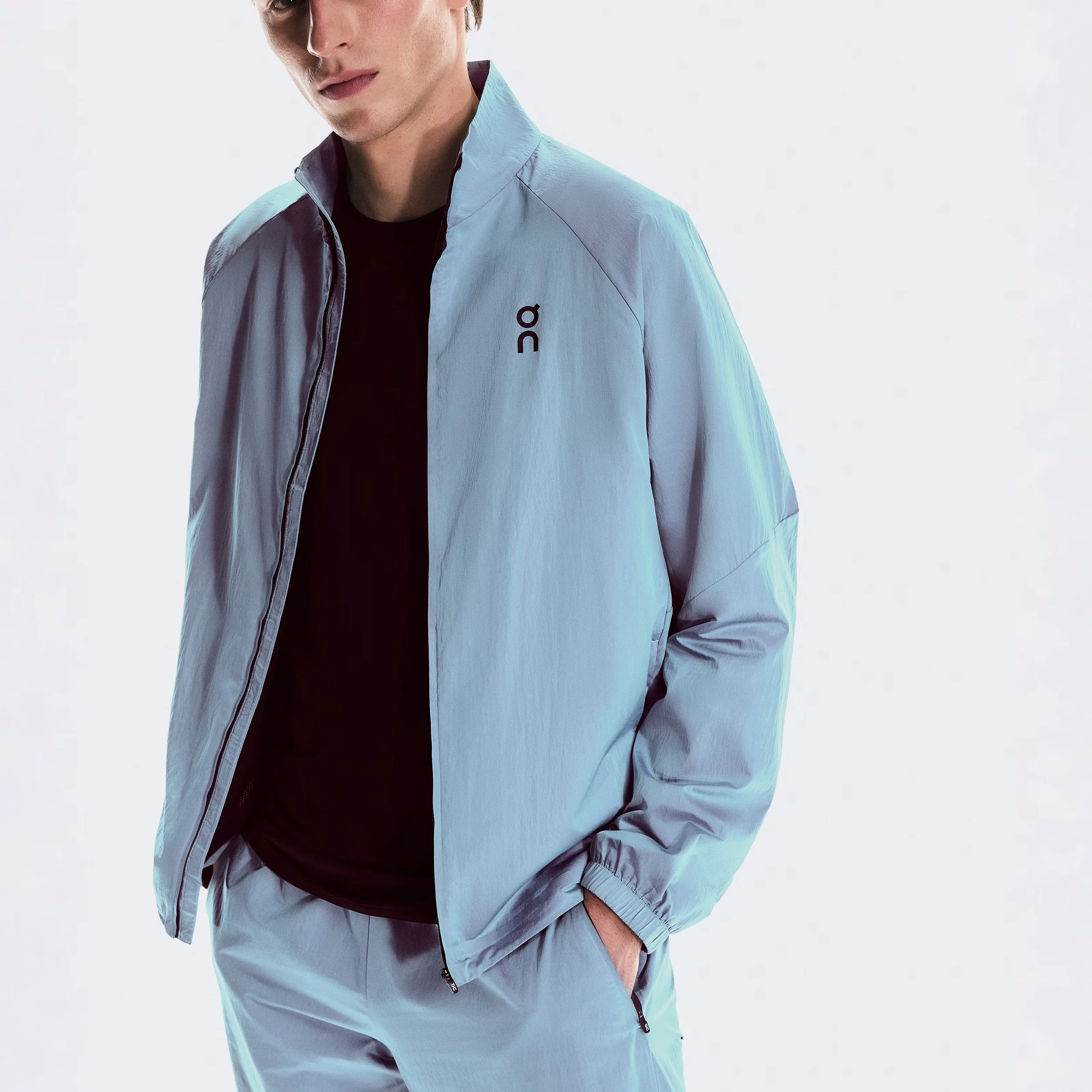Court Trainingsjacke Herren-Hellblau - Image 3