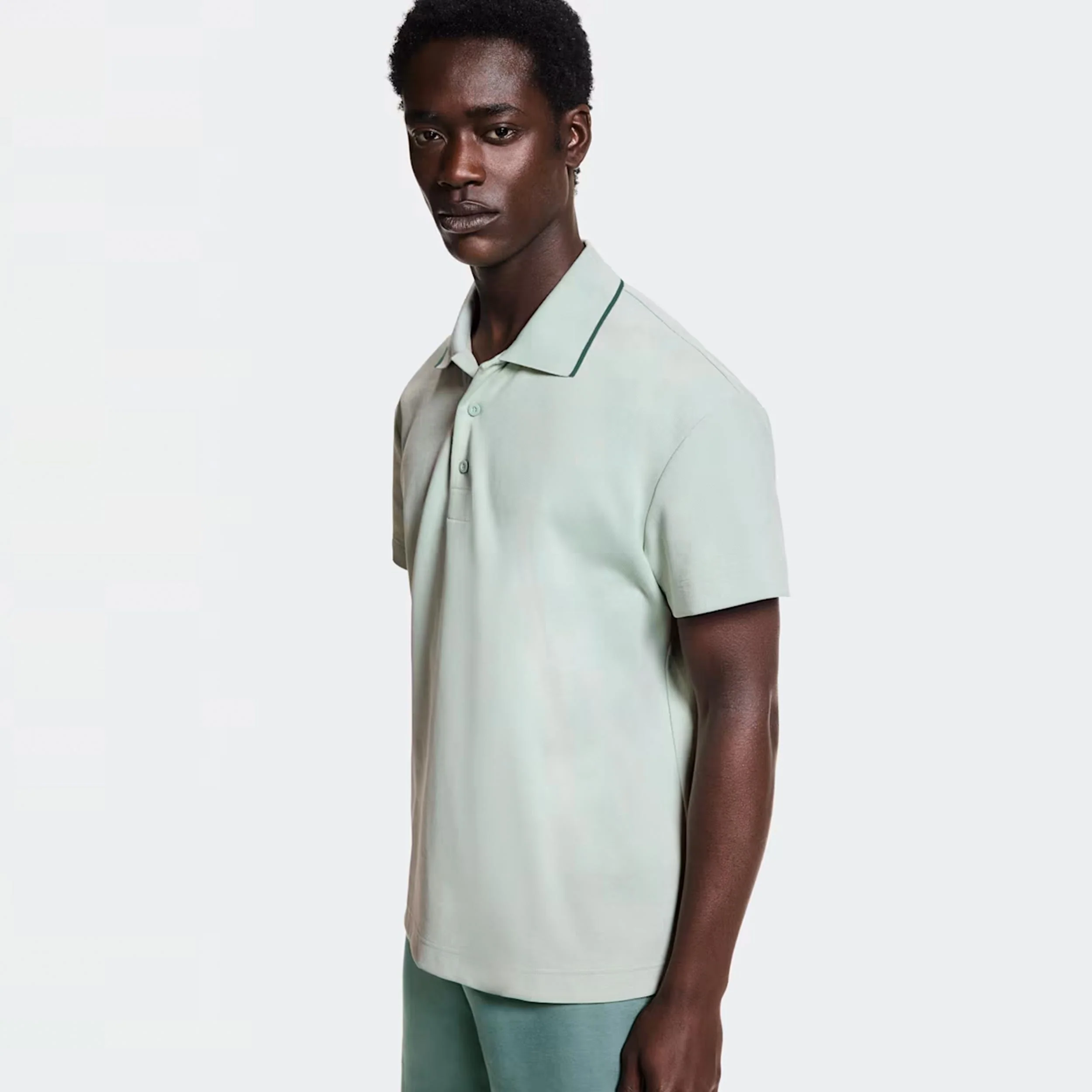 Courtside Polo Herren - mint, salbei
