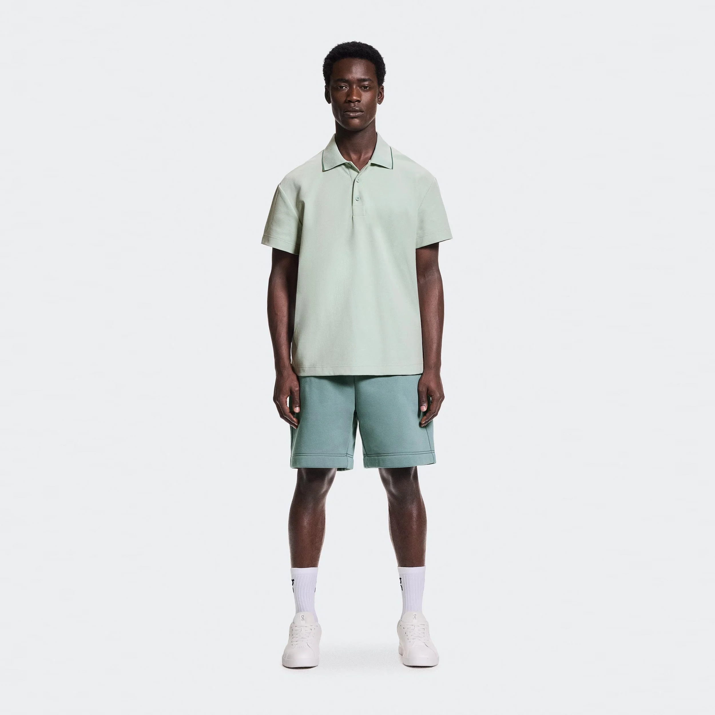 Courtside Polo Herren - mint, salbei - Image 2