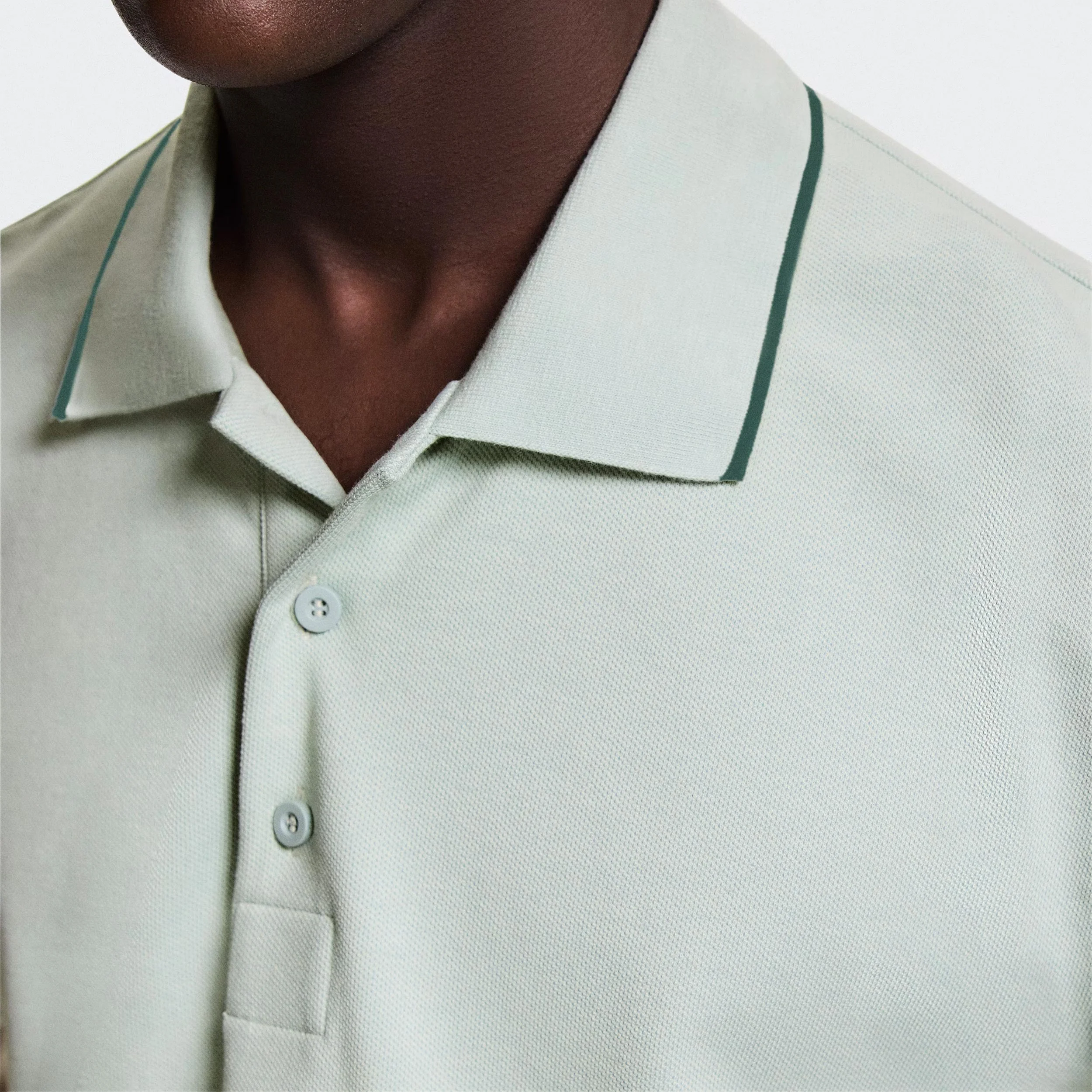 Courtside Polo Herren - mint, salbei - Image 5