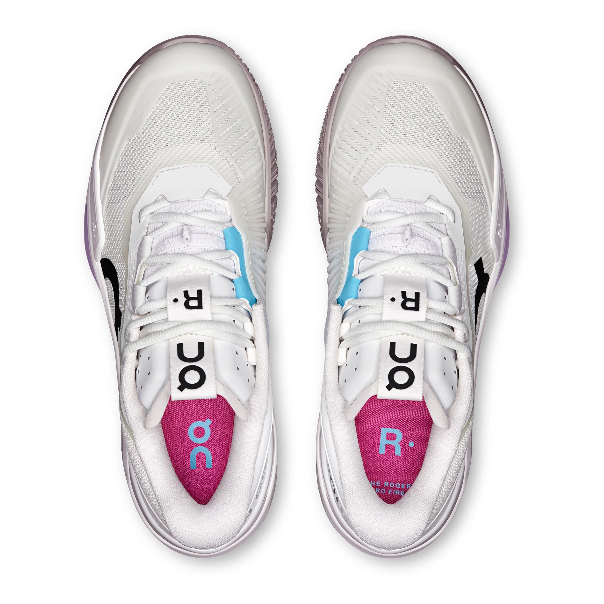 THE ROGER Pro Fire Allcourtschuh Herren - weiß, pink - Image 3