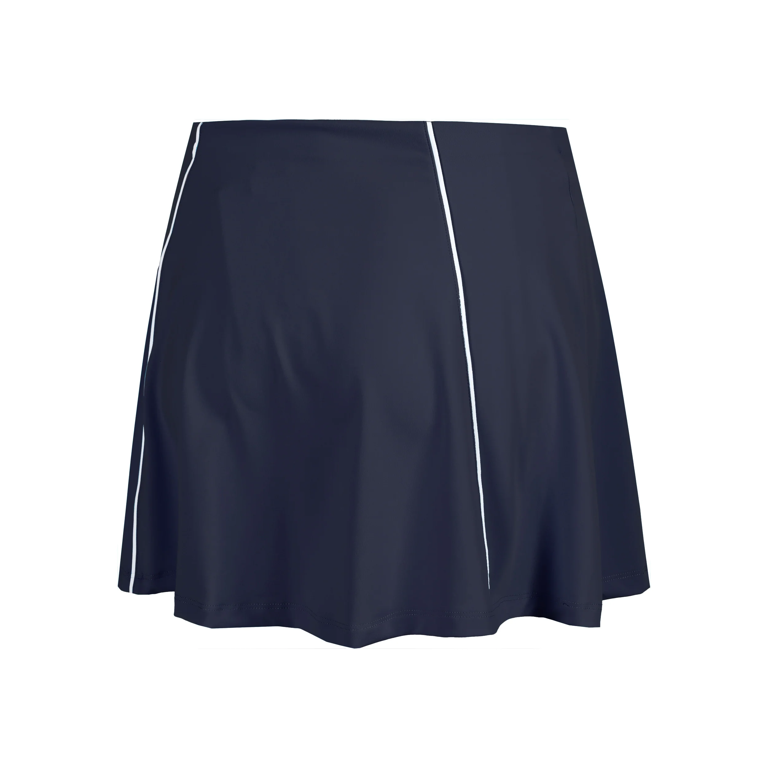 Colorblock Flounce Rock Damen-Dunkelblau - Image 2