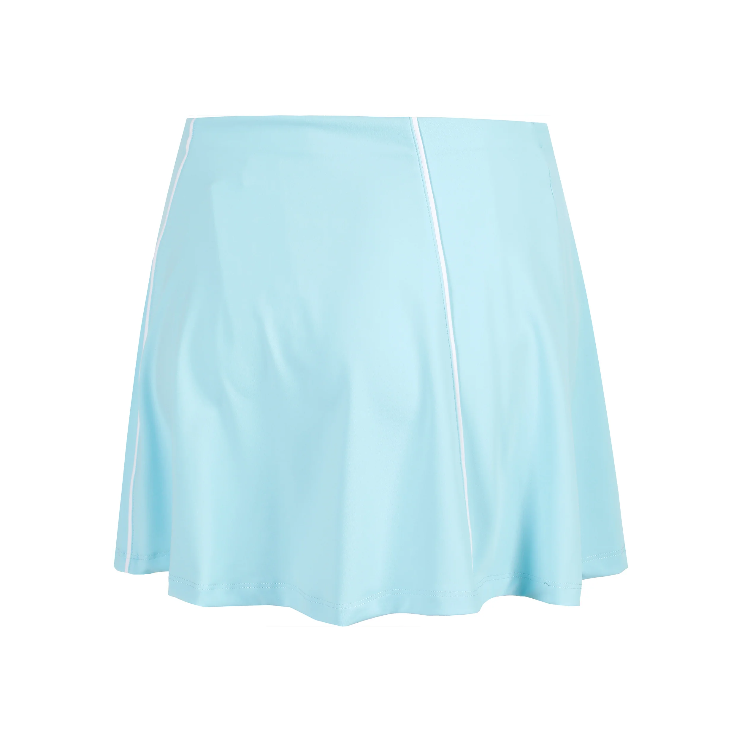 Colorblock Flounce Rock Damen-Hellblau - Image 2
