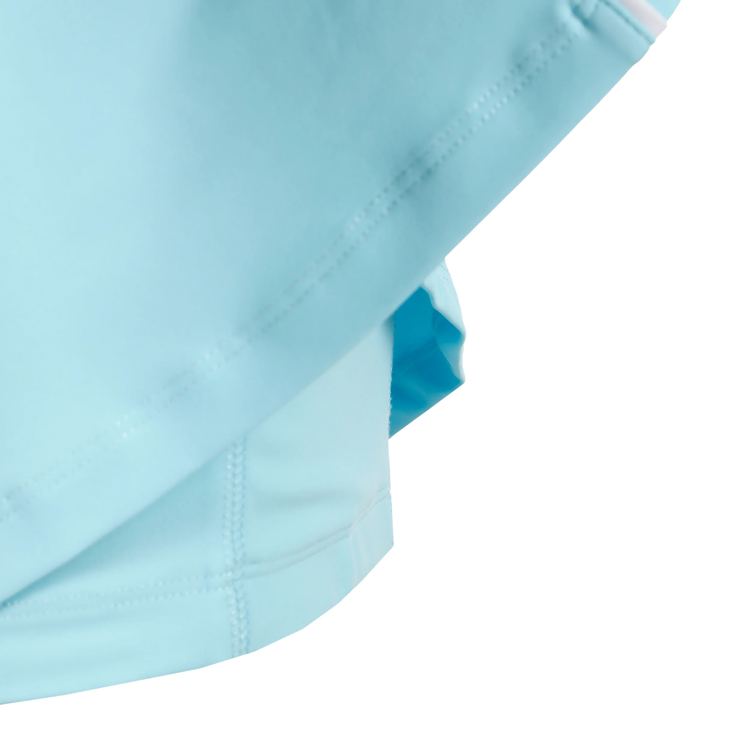 Colorblock Flounce Rock Damen-Hellblau - Image 4