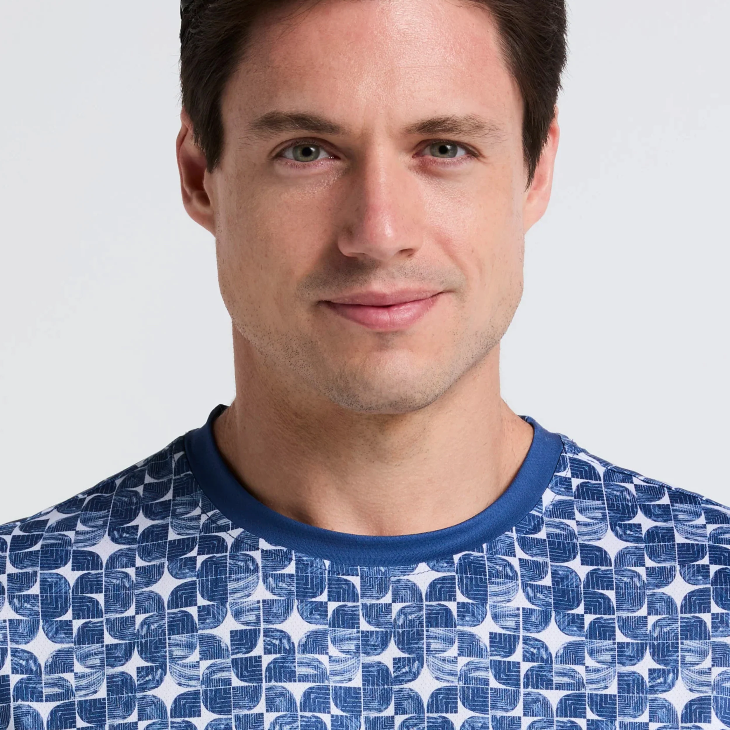 Performance Crew Block T-Shirt Herren-Dunkelblau - Image 3