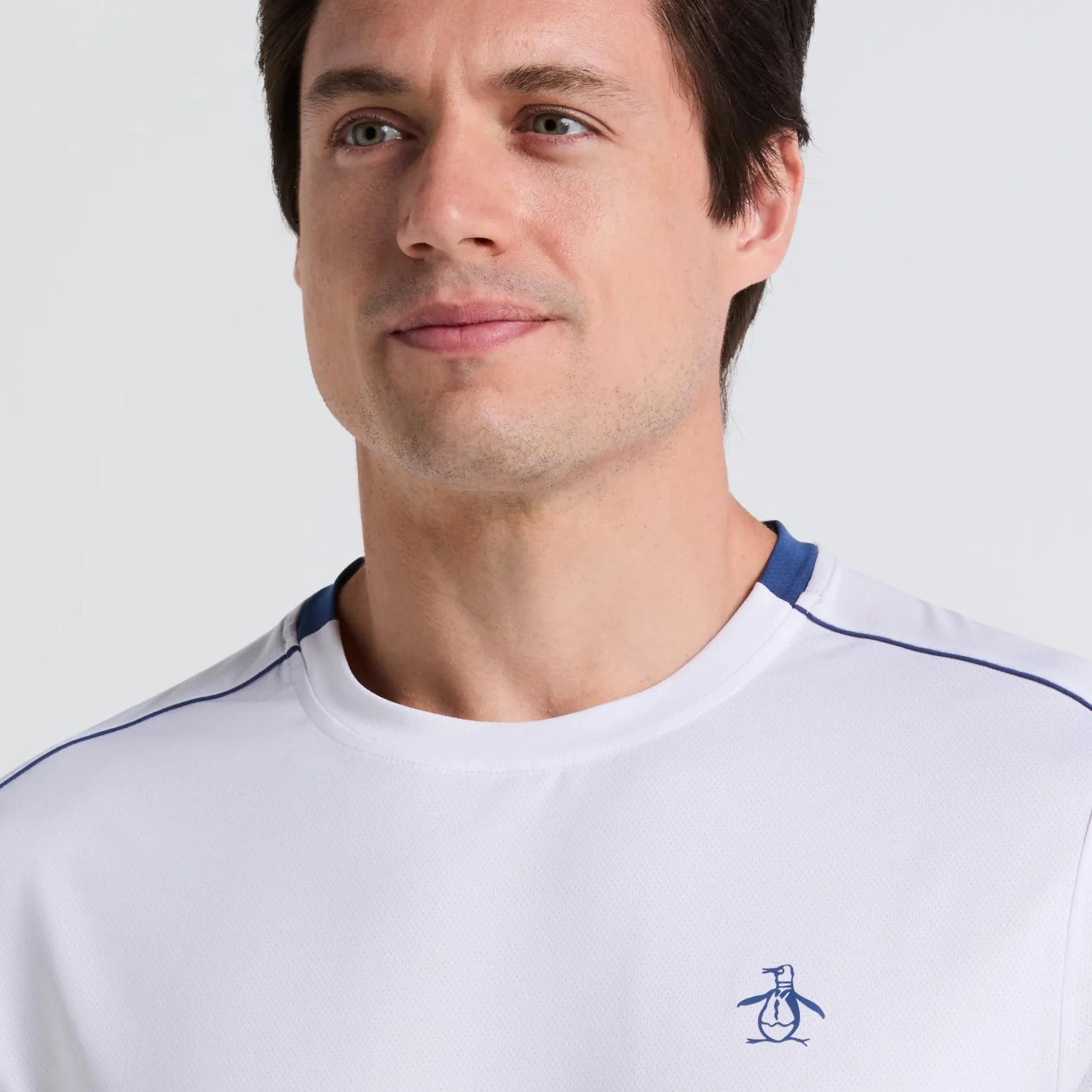 Performance Net Block T-Shirt Herren-Weiß - Image 3