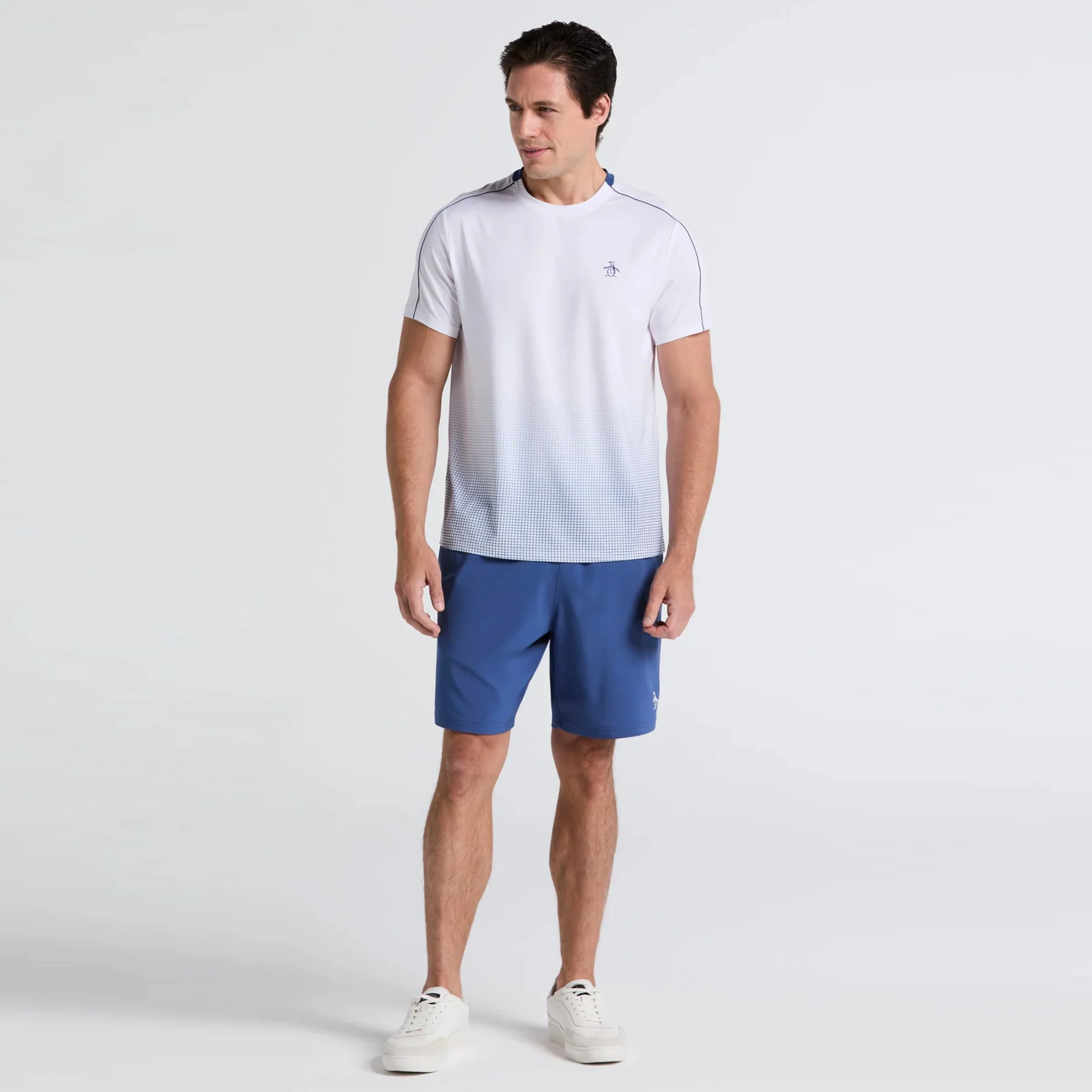Performance Net Block T-Shirt Herren-Weiß - Image 4