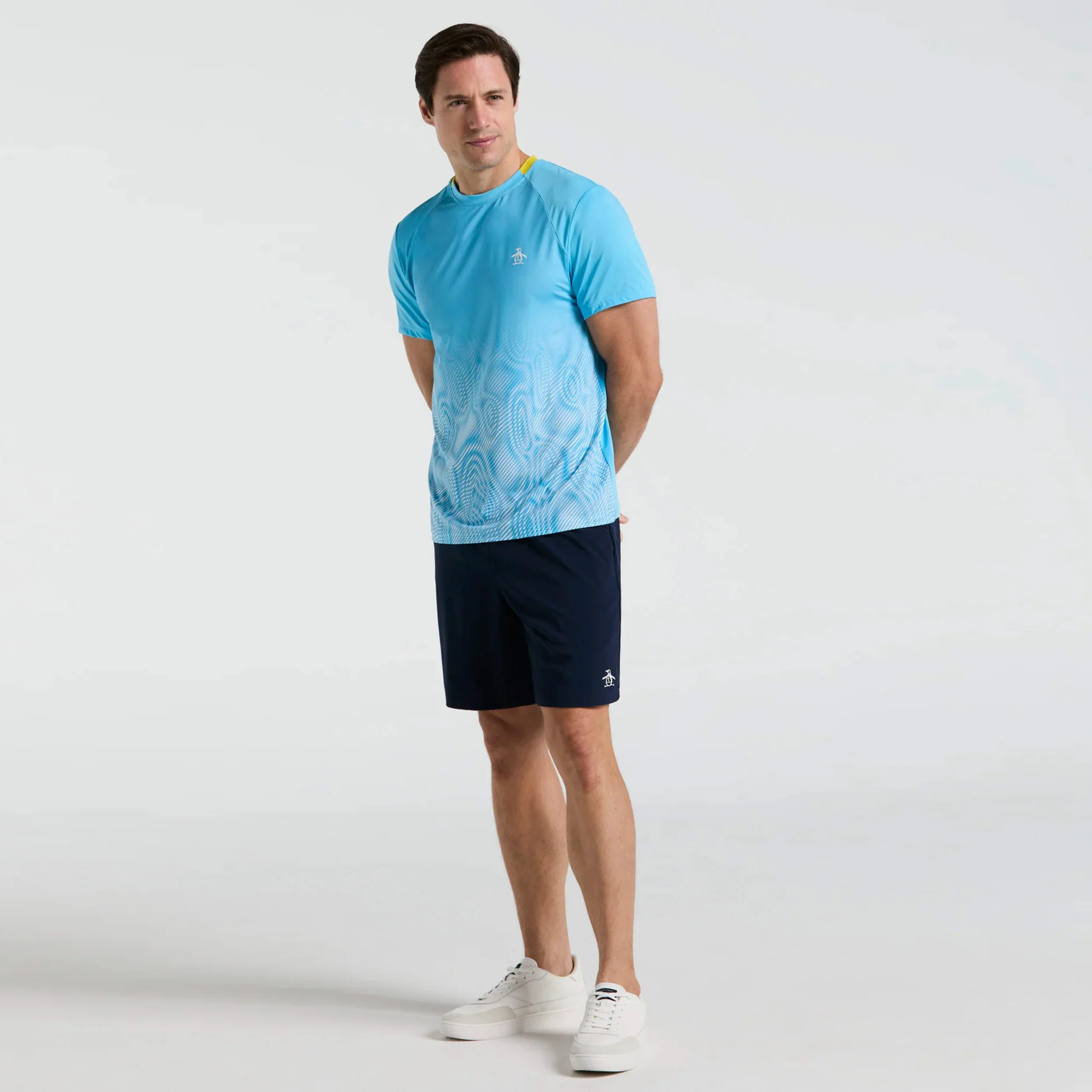 Performance Ombre T-Shirt Herren-Hellblau - Image 4