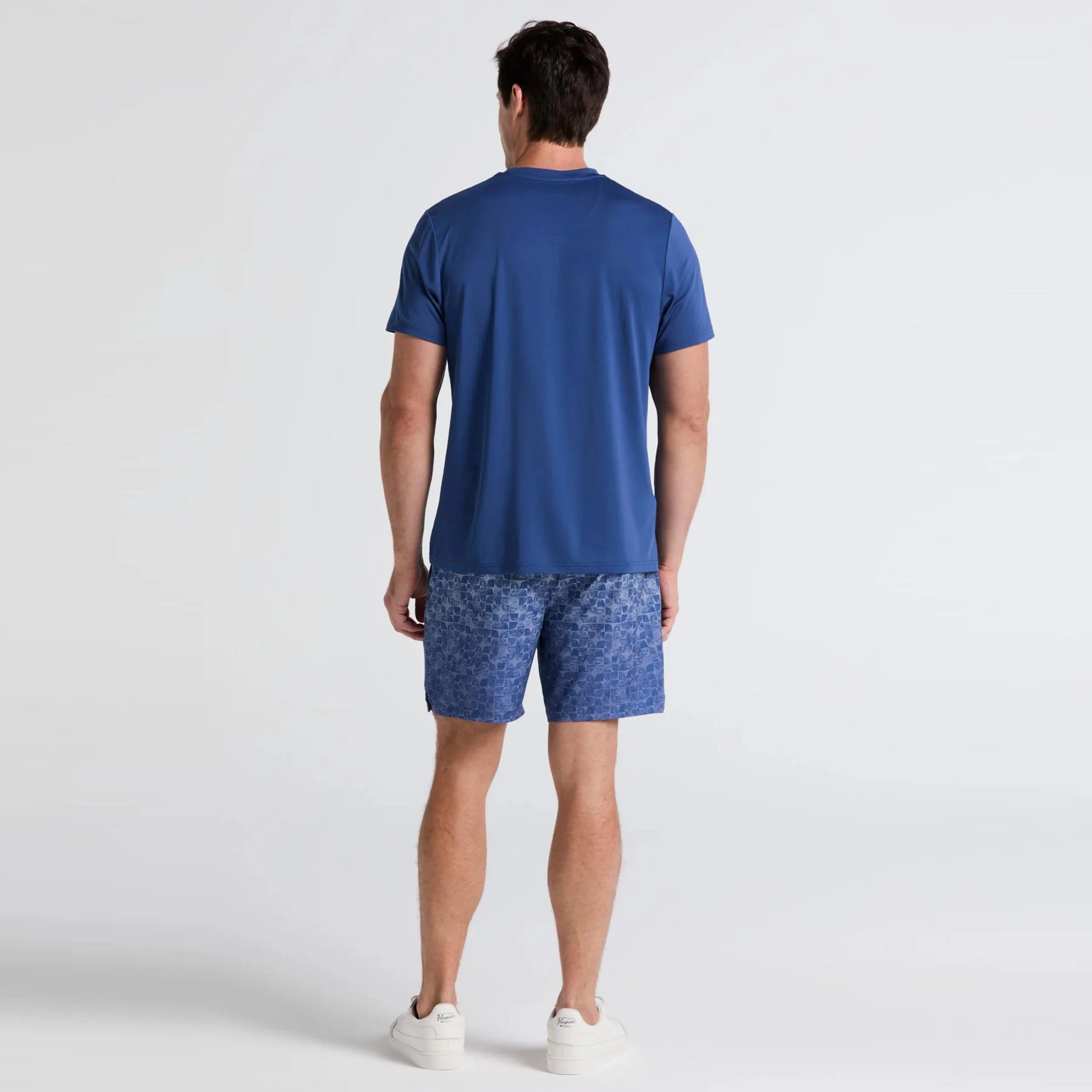 Performance Printed Shorts Herren-Dunkelblau - Image 4
