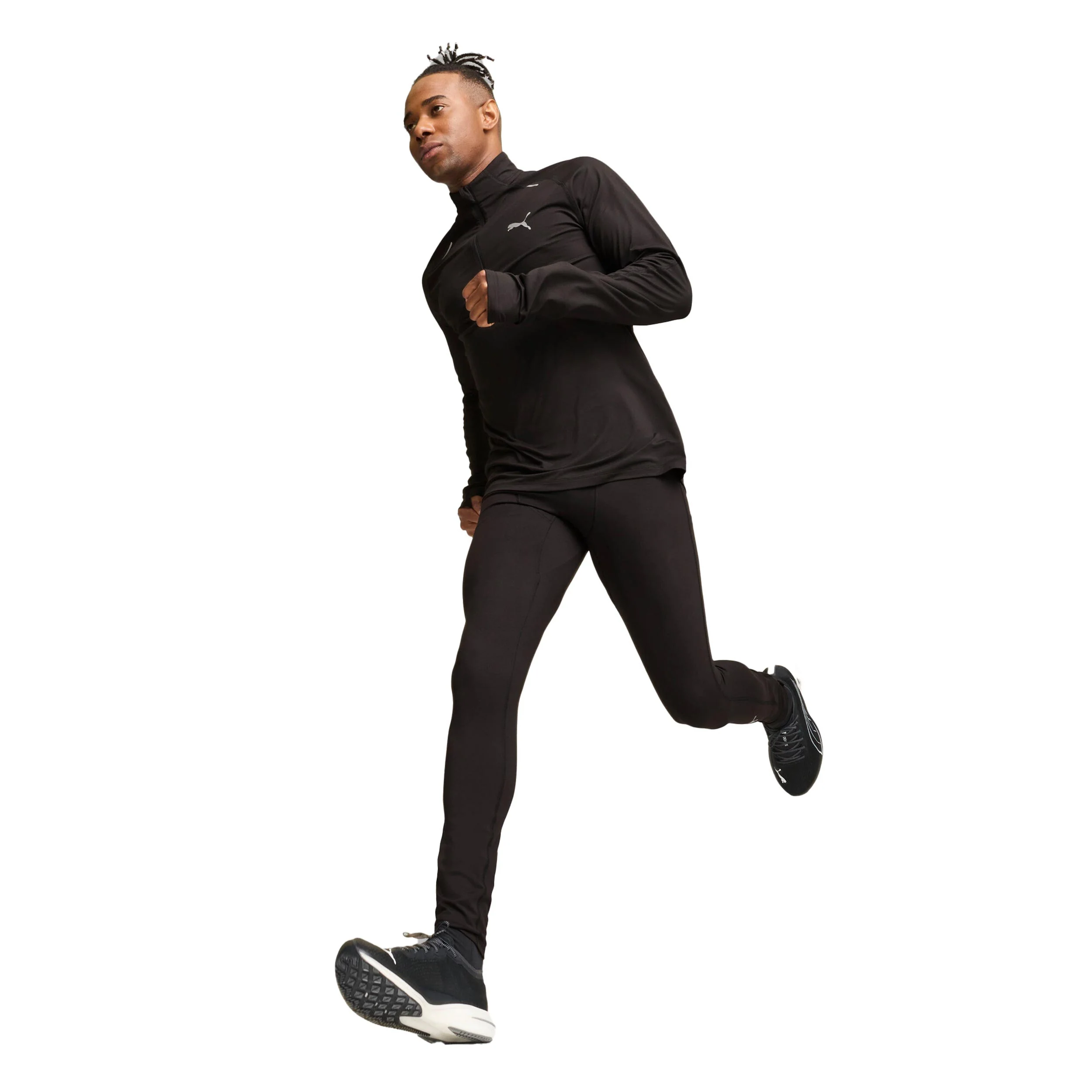 Favorites Brushed Lauftight Herren-Schwarz,Silber - Image 6