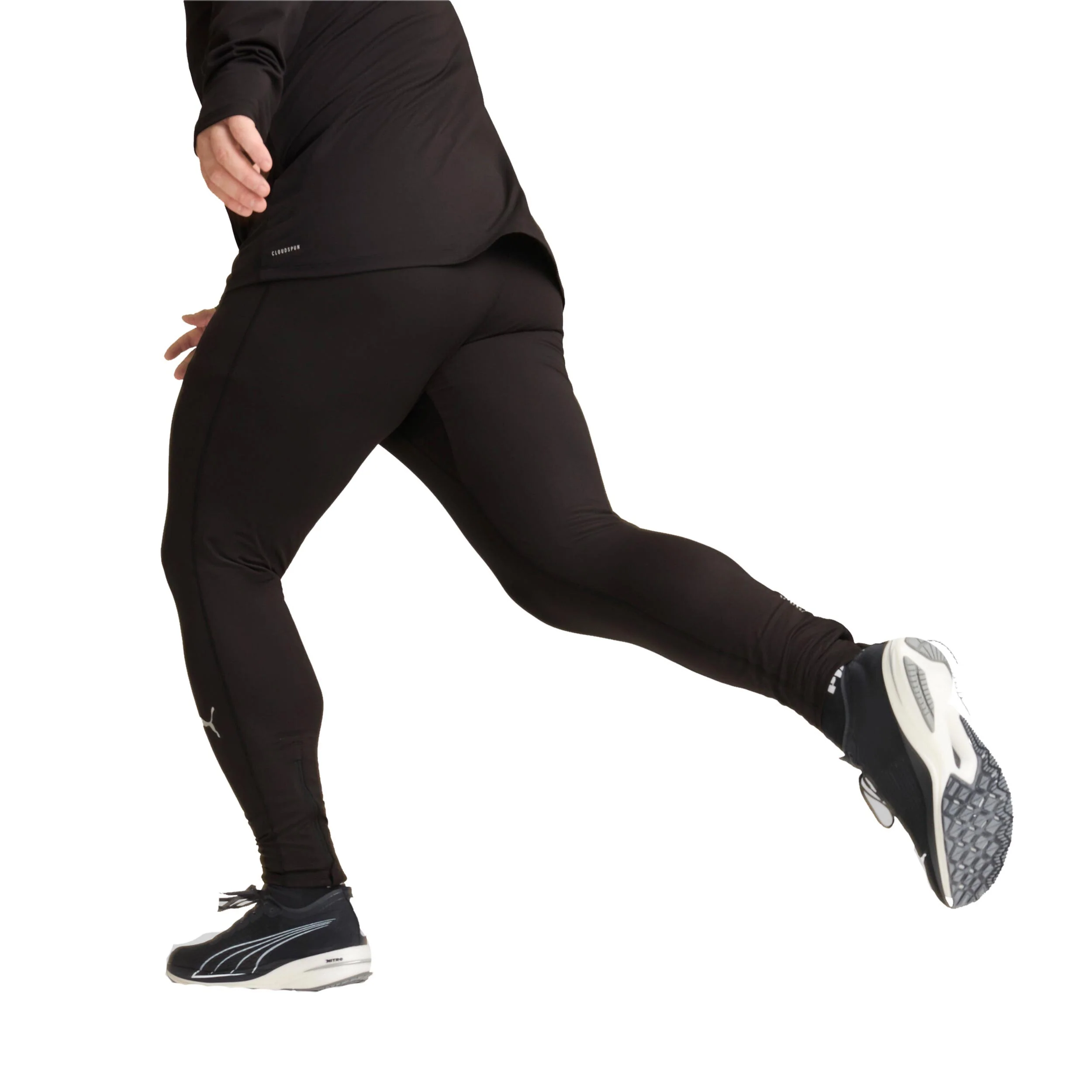 Favorites Brushed Lauftight Herren-Schwarz,Silber - Image 7
