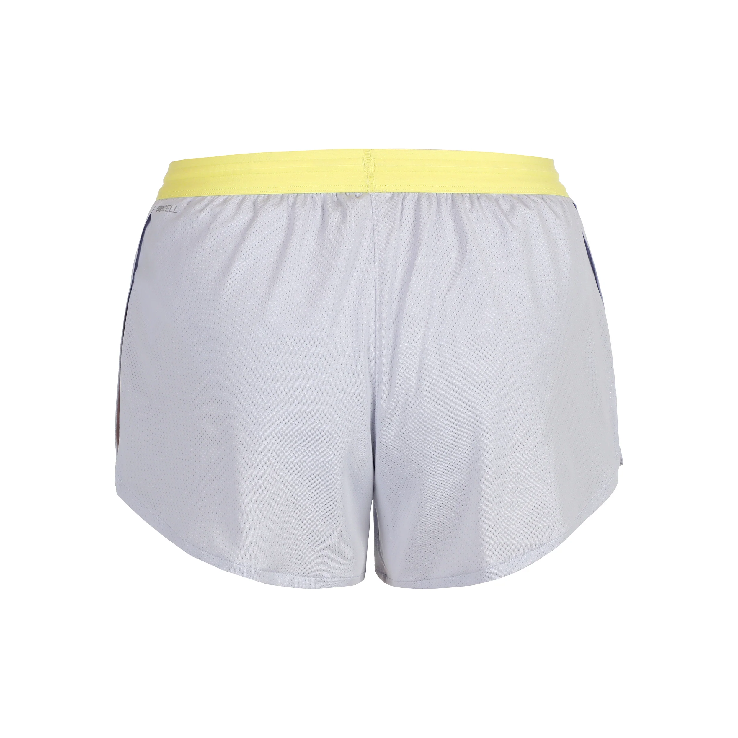 Knit 3in Split Laufshorts Damen-Hellgrau,Gelb - Image 2