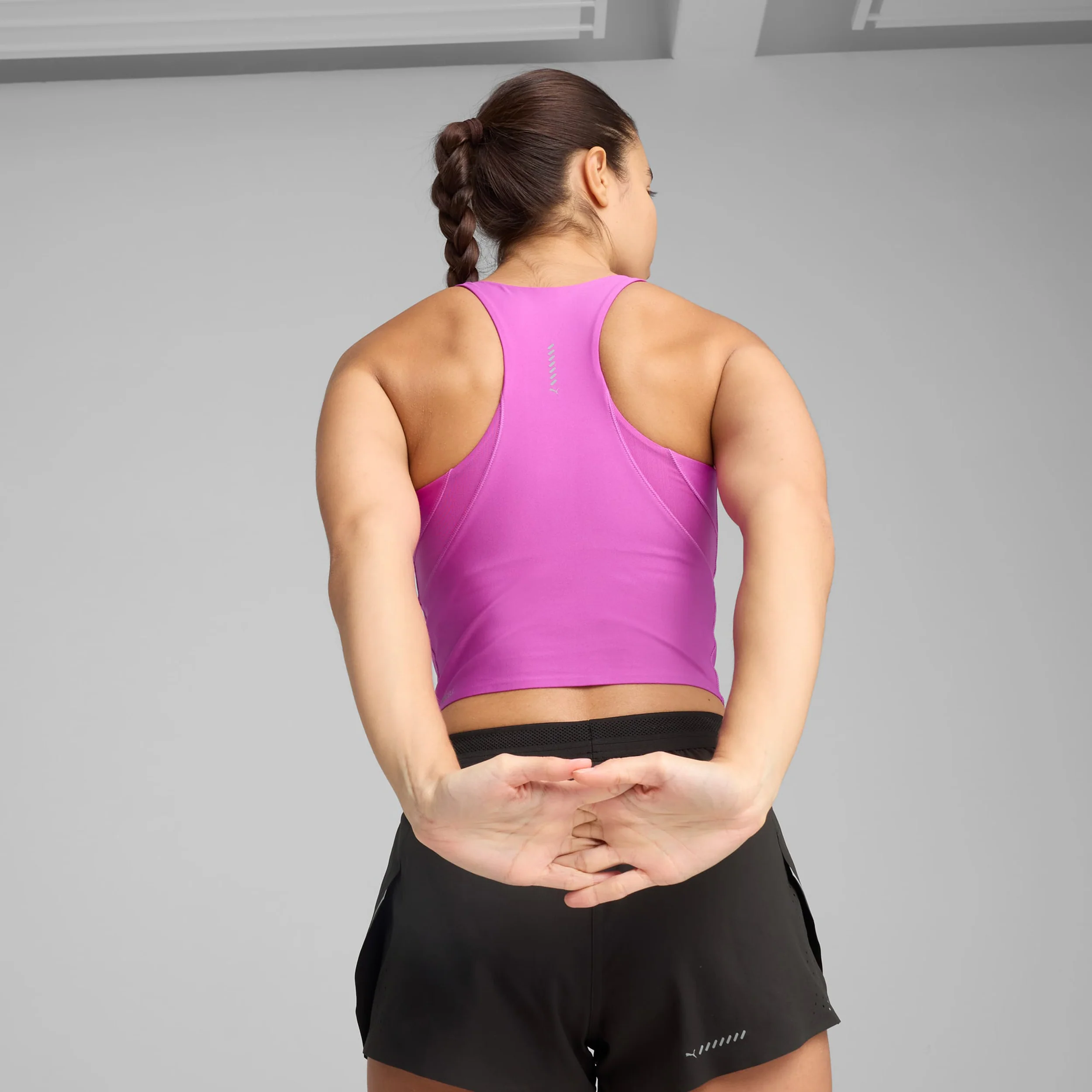 Raceday Ultraform Crop Tank-Top Damen-Pink - Image 7