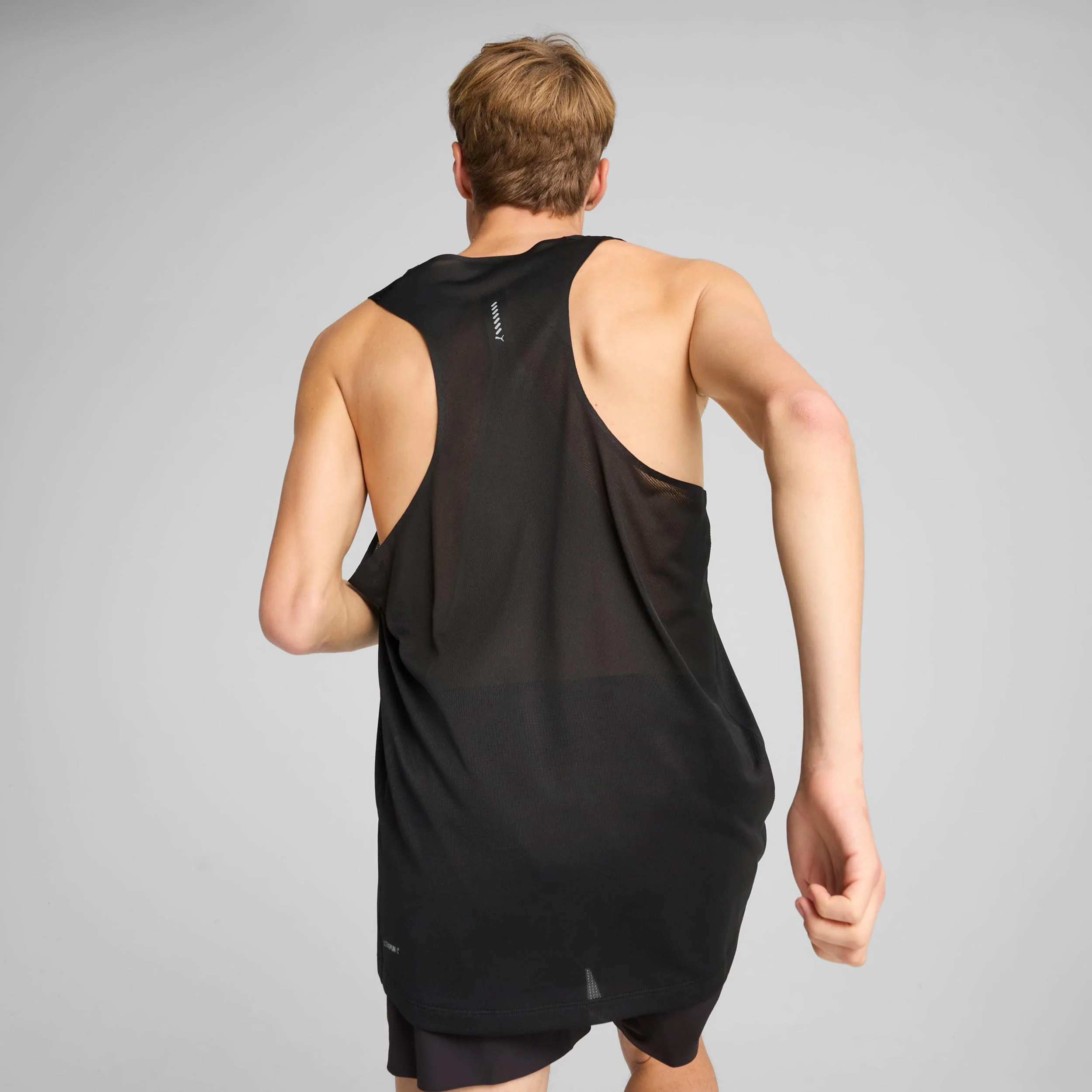 Raceday Ultraspun Laufshirt Herren-Schwarz - Image 3