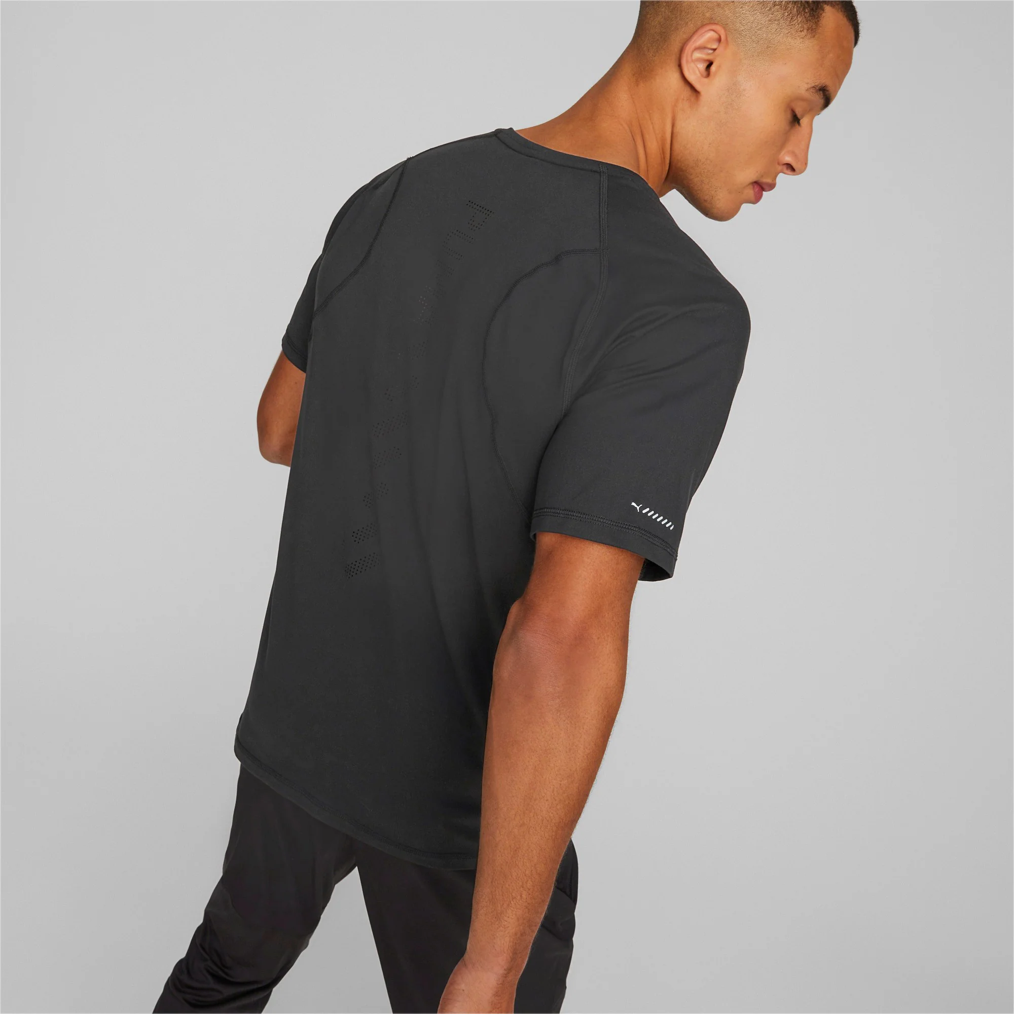 Run Cloudspun Laufshirt Herren-Schwarz - Image 4