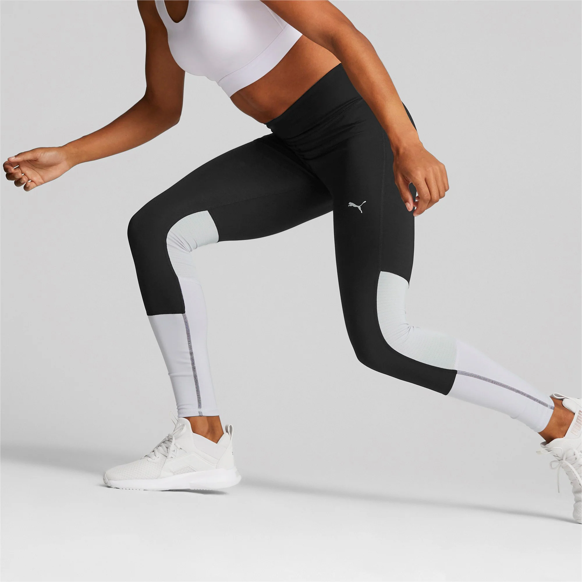 Run Favorite Regular Rise Long Tight Damen-Schwarz,Flieder - Image 3