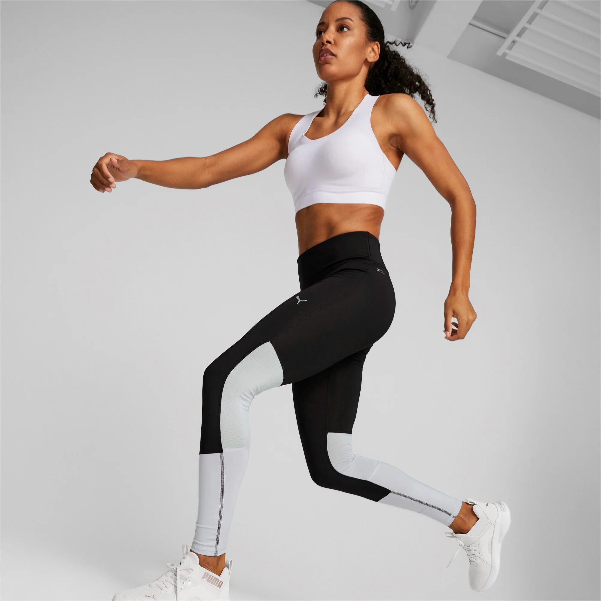 Run Favorite Regular Rise Long Tight Damen-Schwarz,Flieder - Image 4