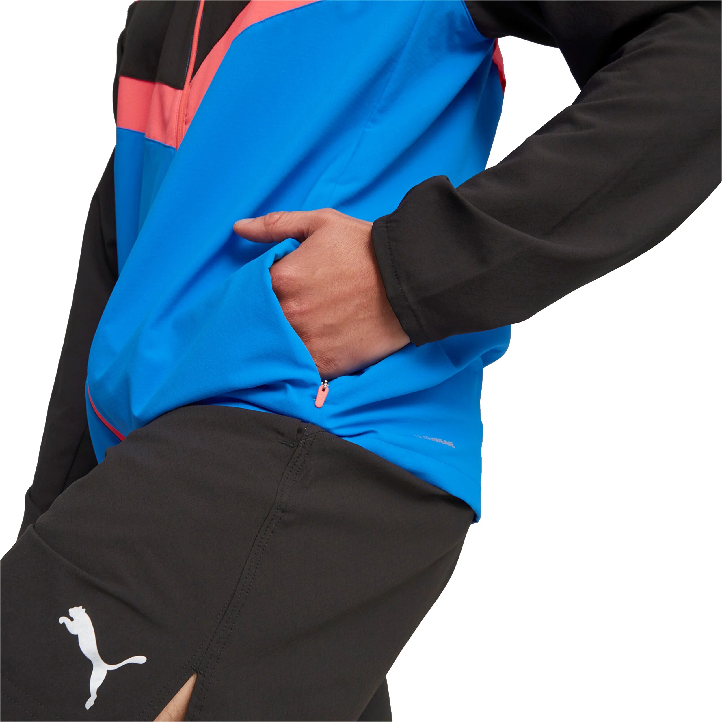 Run Ultraweave Laufjacke Herren-Schwarz,Blau - Image 10