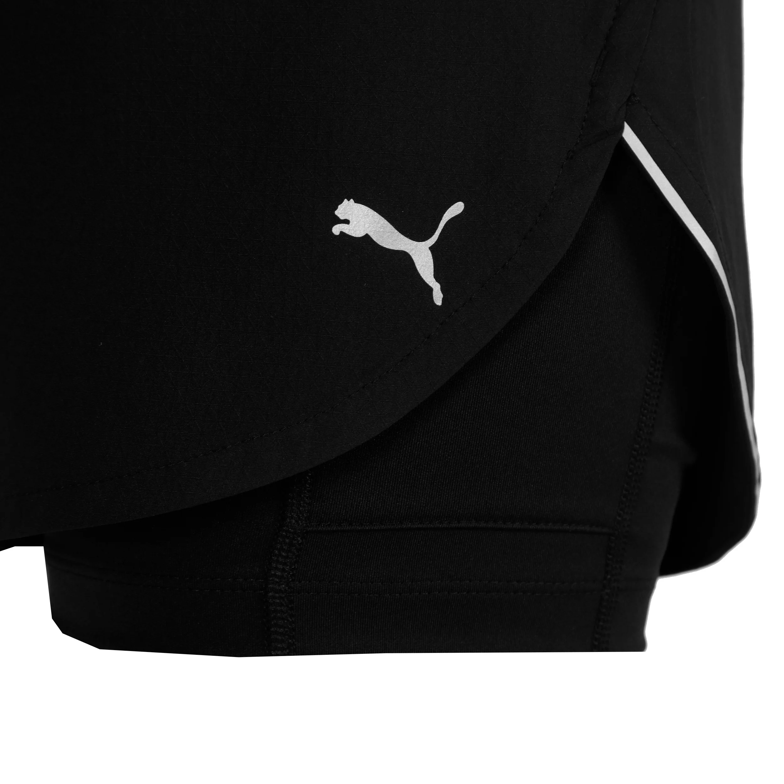 Ultraweave 2in1 4in Laufshorts Damen-Schwarz - Image 3