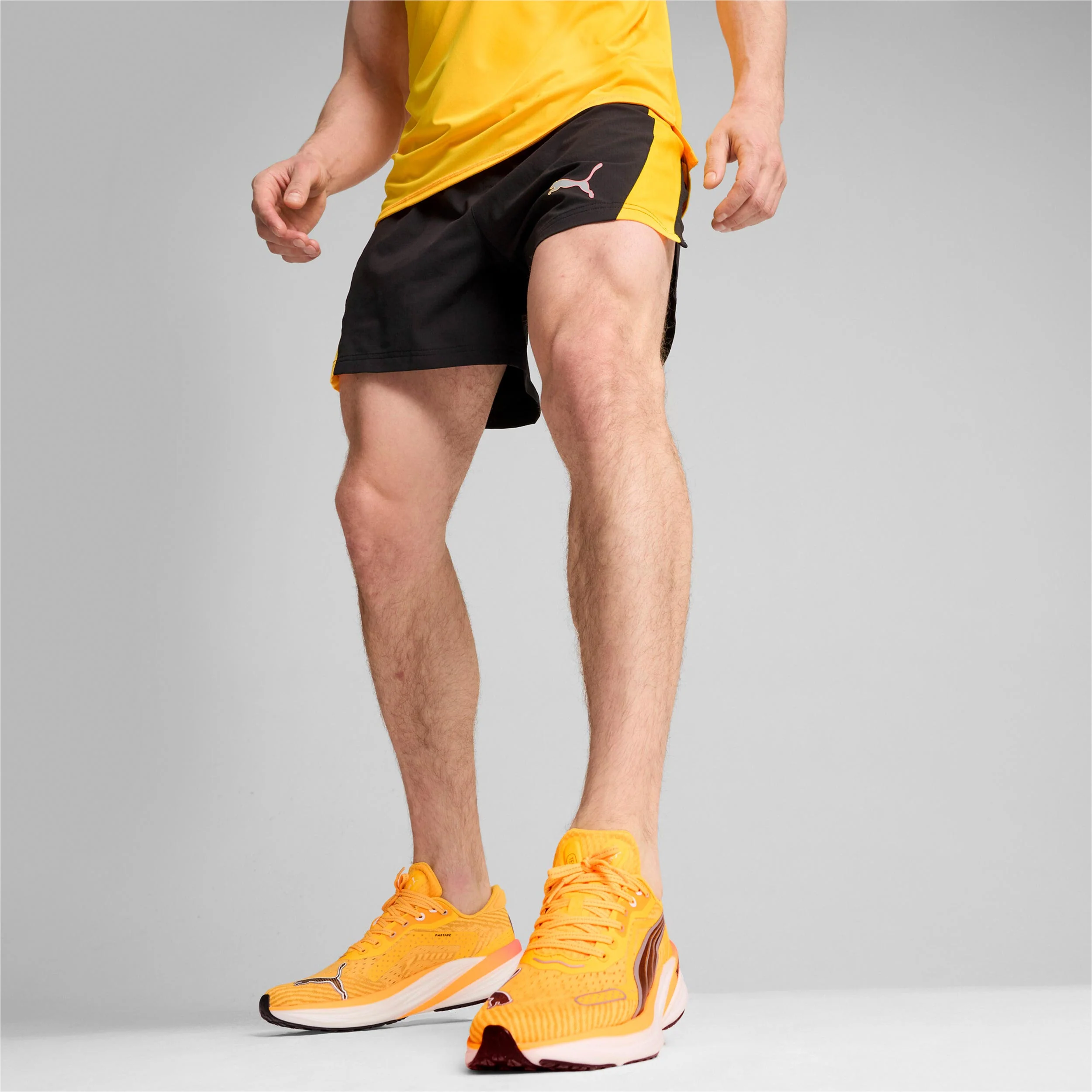 Ultraweave Velocity 5in Laufshorts Herren-Schwarz,Orange - Image 6