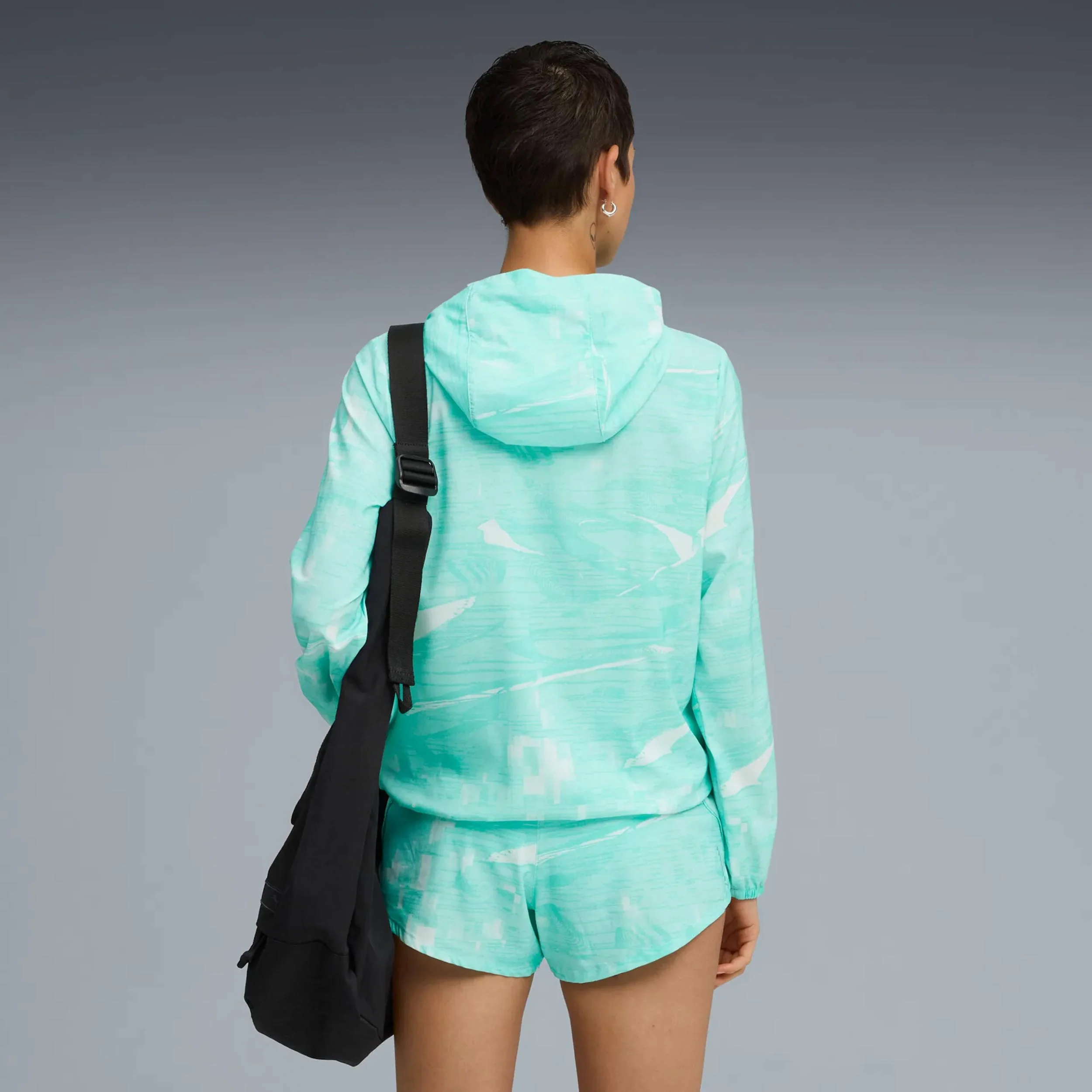 Velocity AOP Woven Laufjacke Damen-Grün - Image 2
