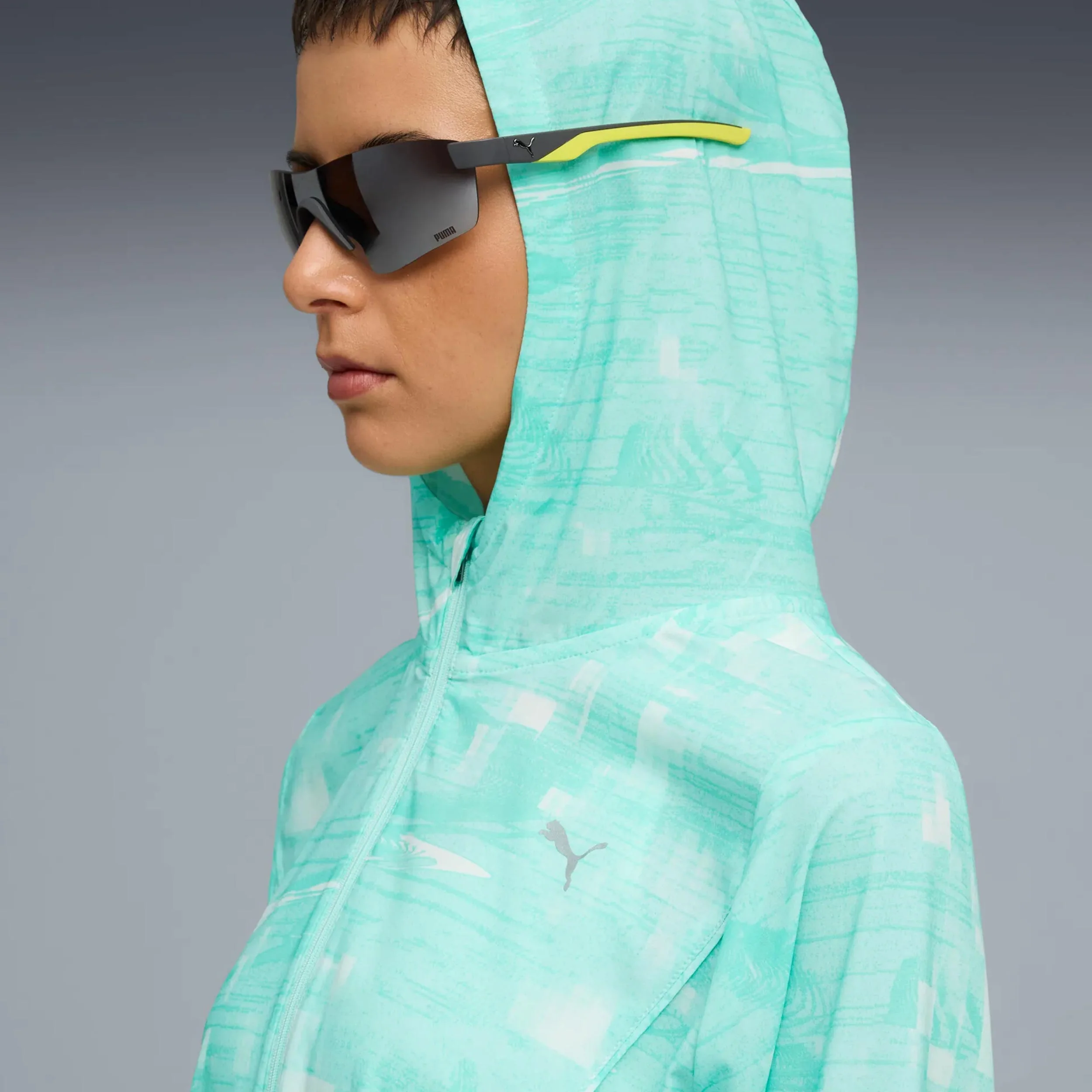 Velocity AOP Woven Laufjacke Damen-Grün - Image 3