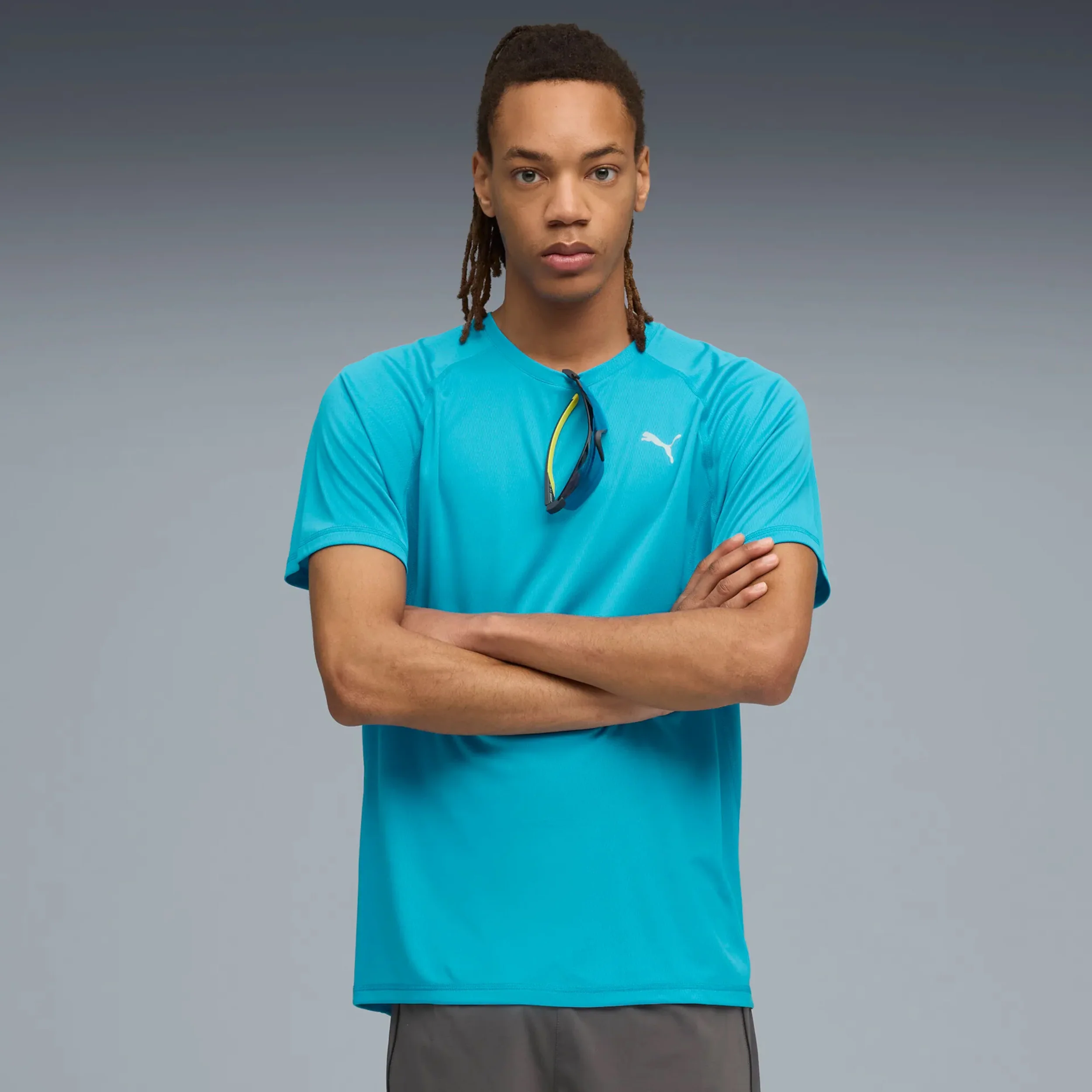 Velocity Laufshirt Herren-blau - Image 2