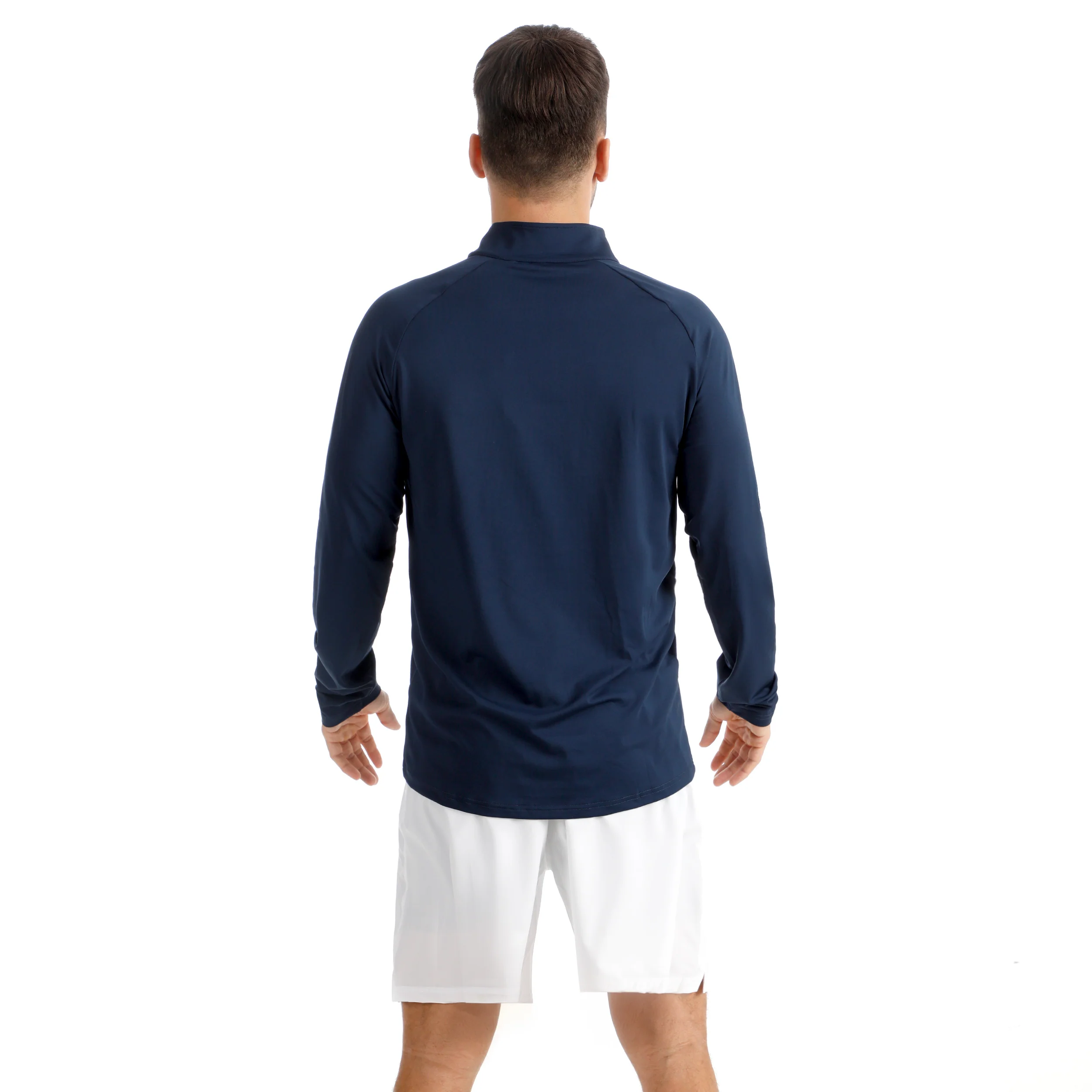 Big Serve 1/4 Zip Longsleeve Herren-dunkelblau - Image 5