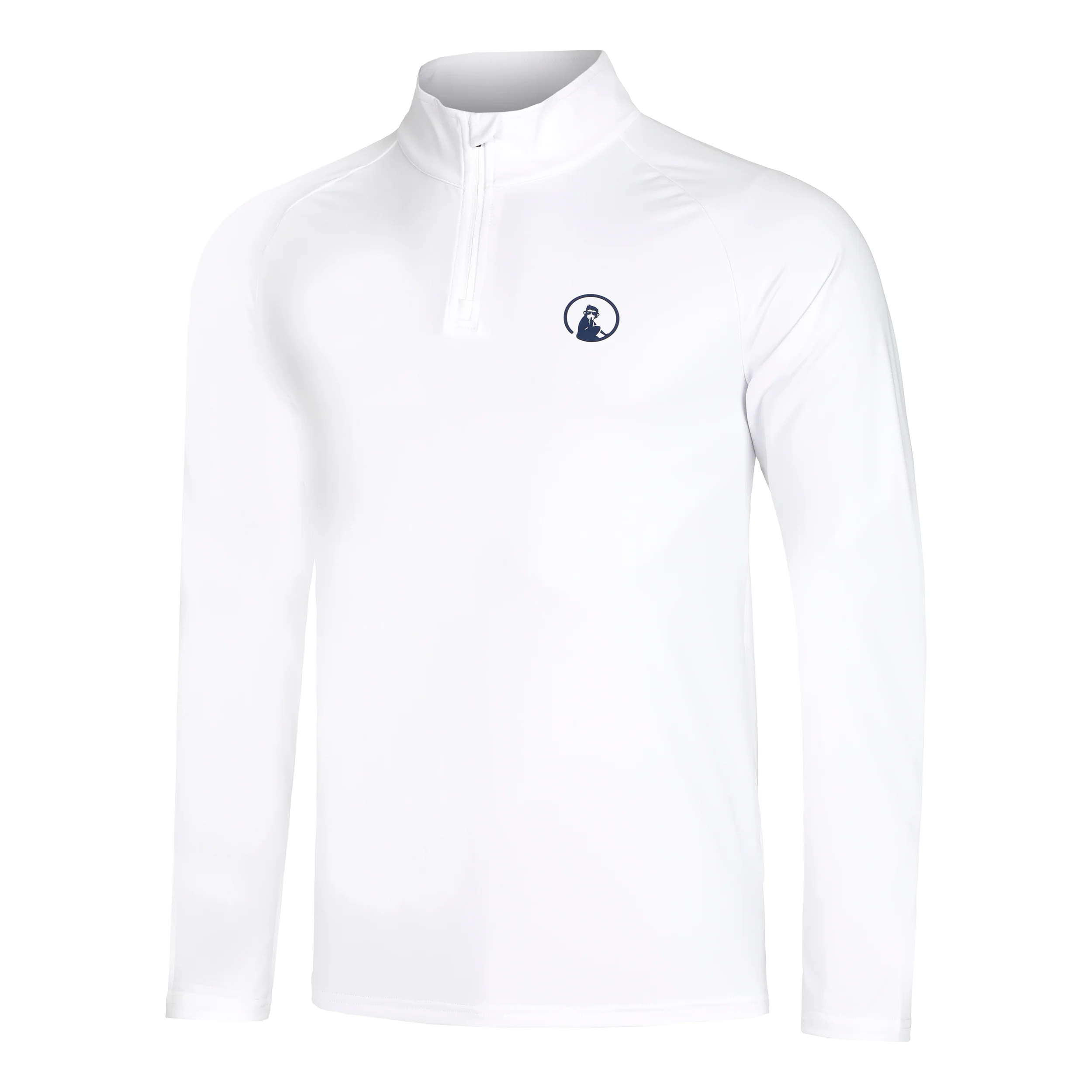 Big Serve 1/4 Zip Longsleeve Herren-Weiß