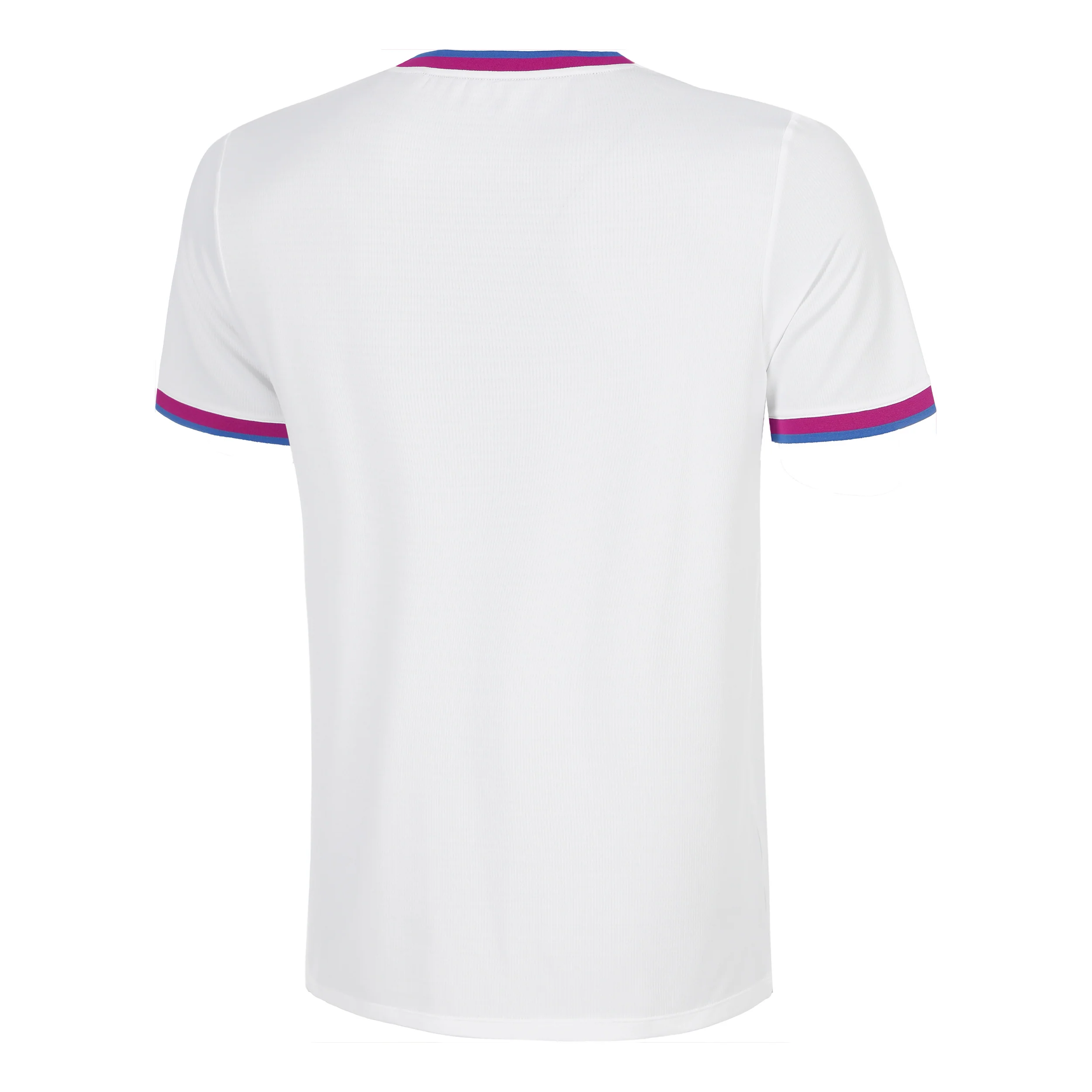 Break Ringer T-Shirt Herren-weiß, berry - Image 2